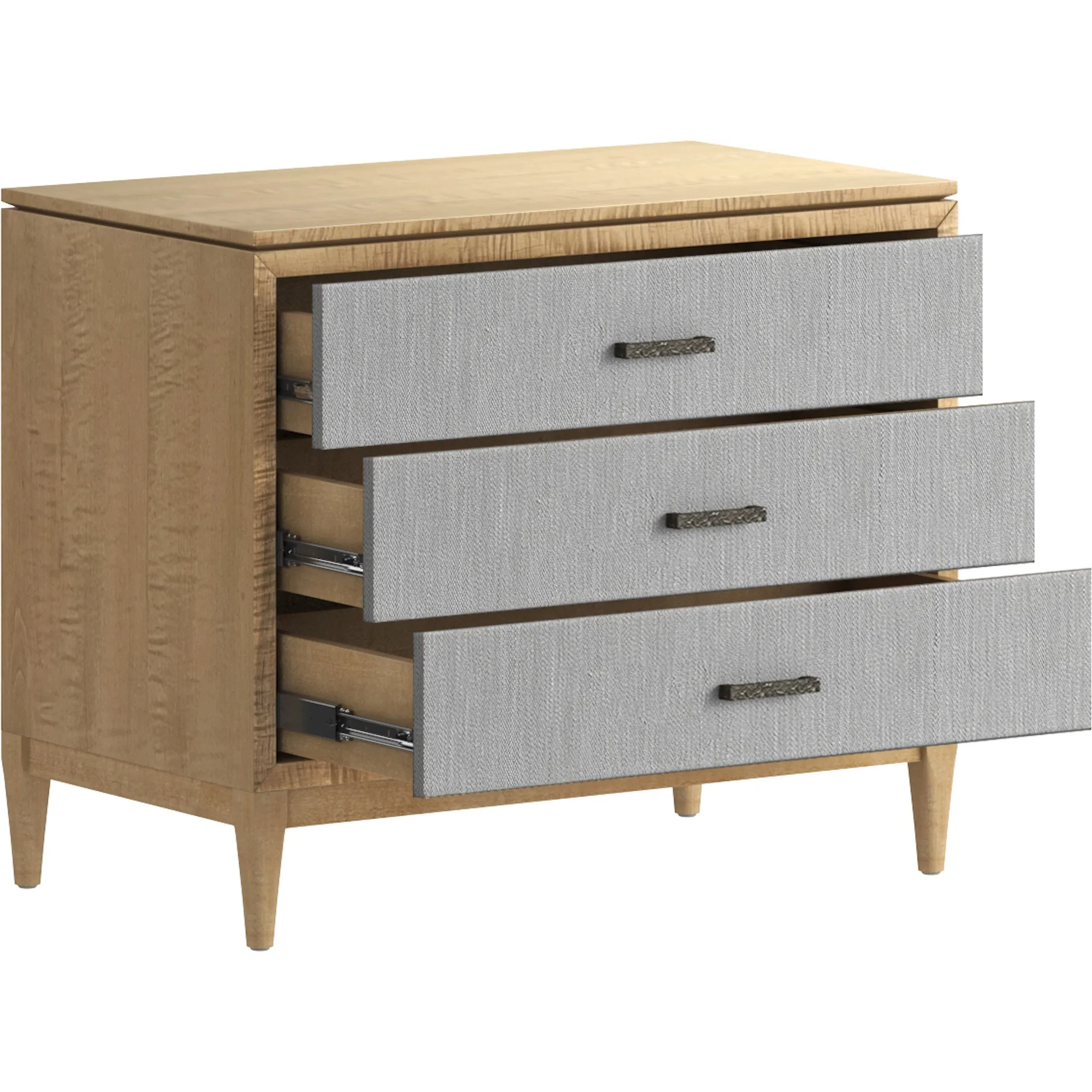 Loft Fabric Bedside Chest - Image 3