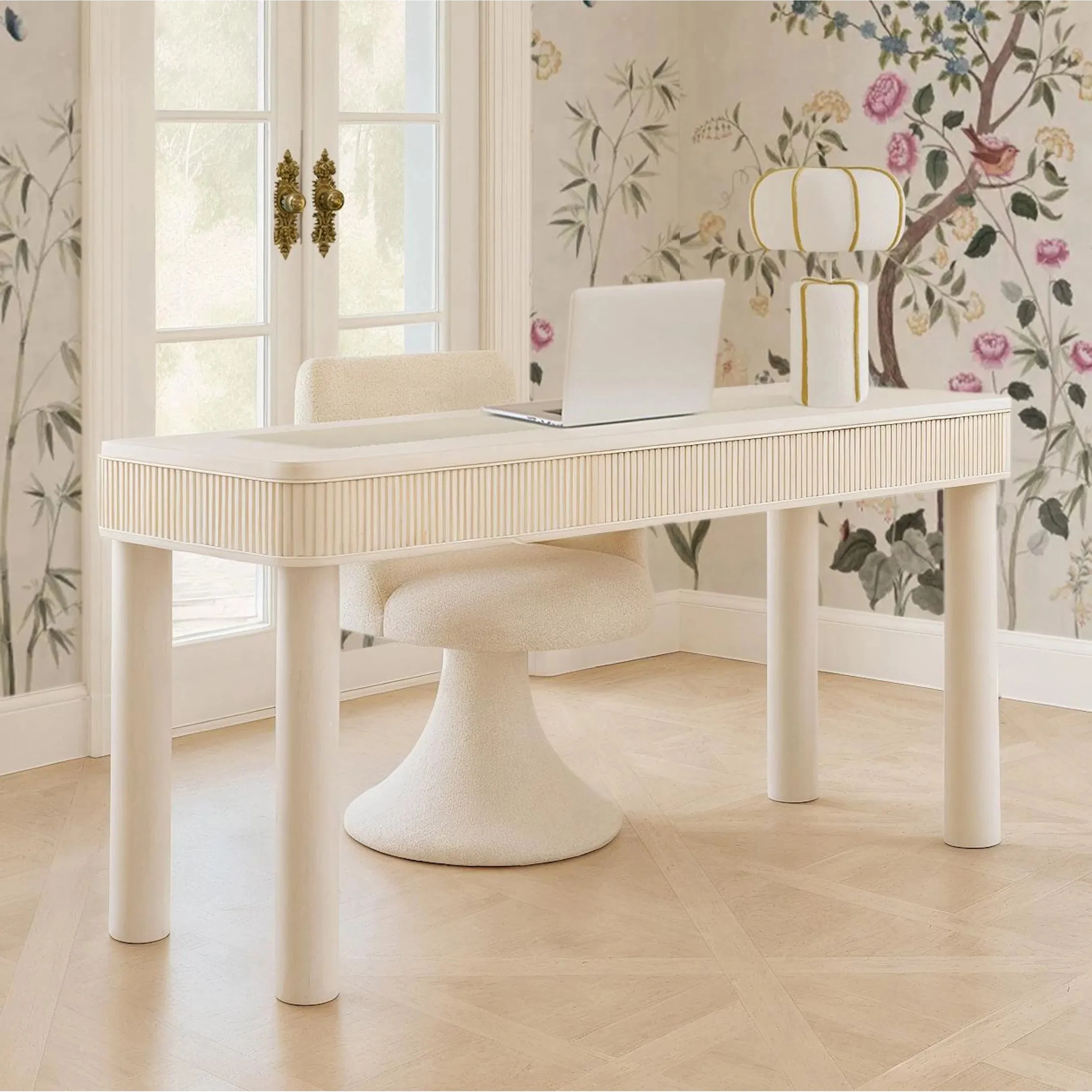 Looma Cotton Mache Table Lamp - Image 3