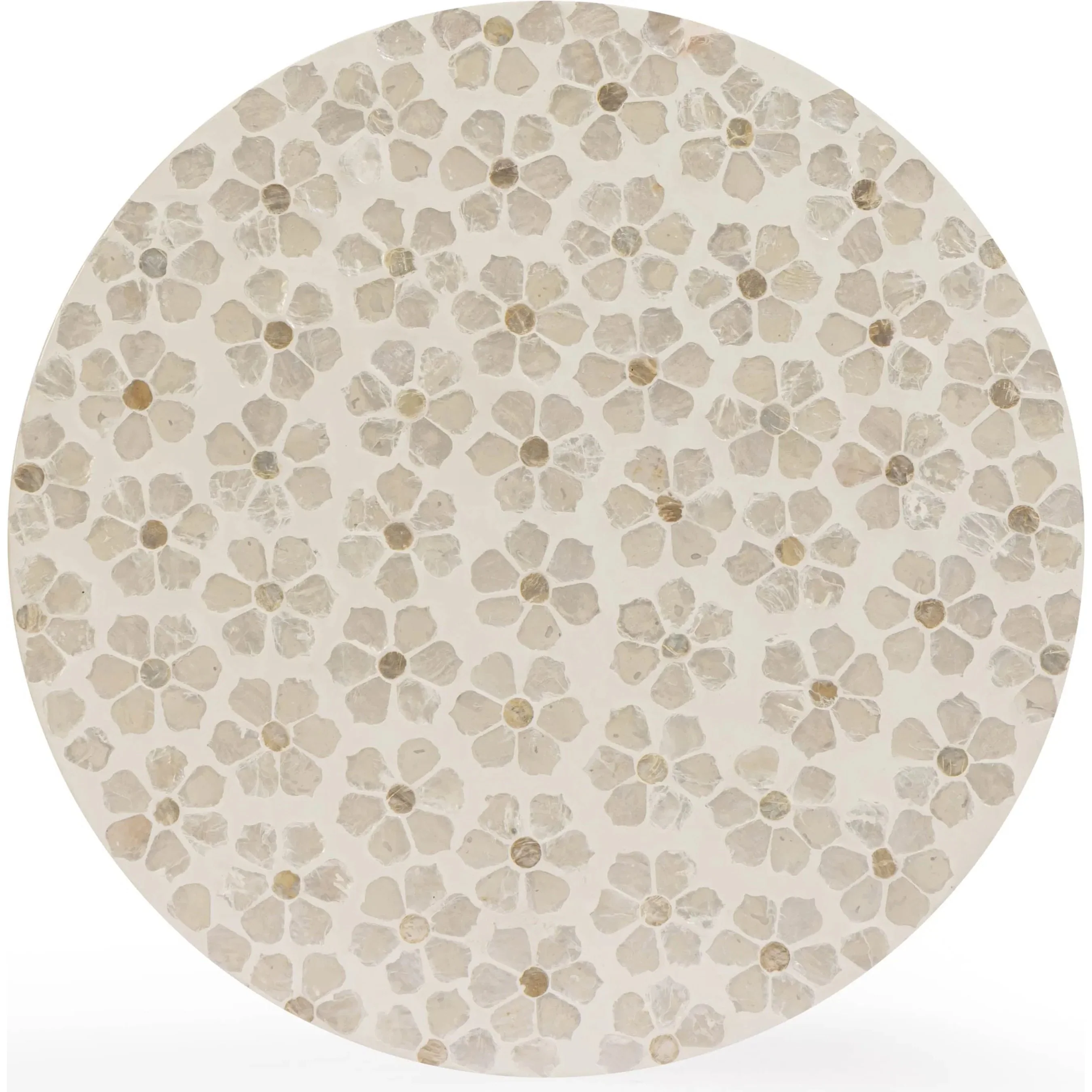 Lorna Capiz Accent Stool - Image 4