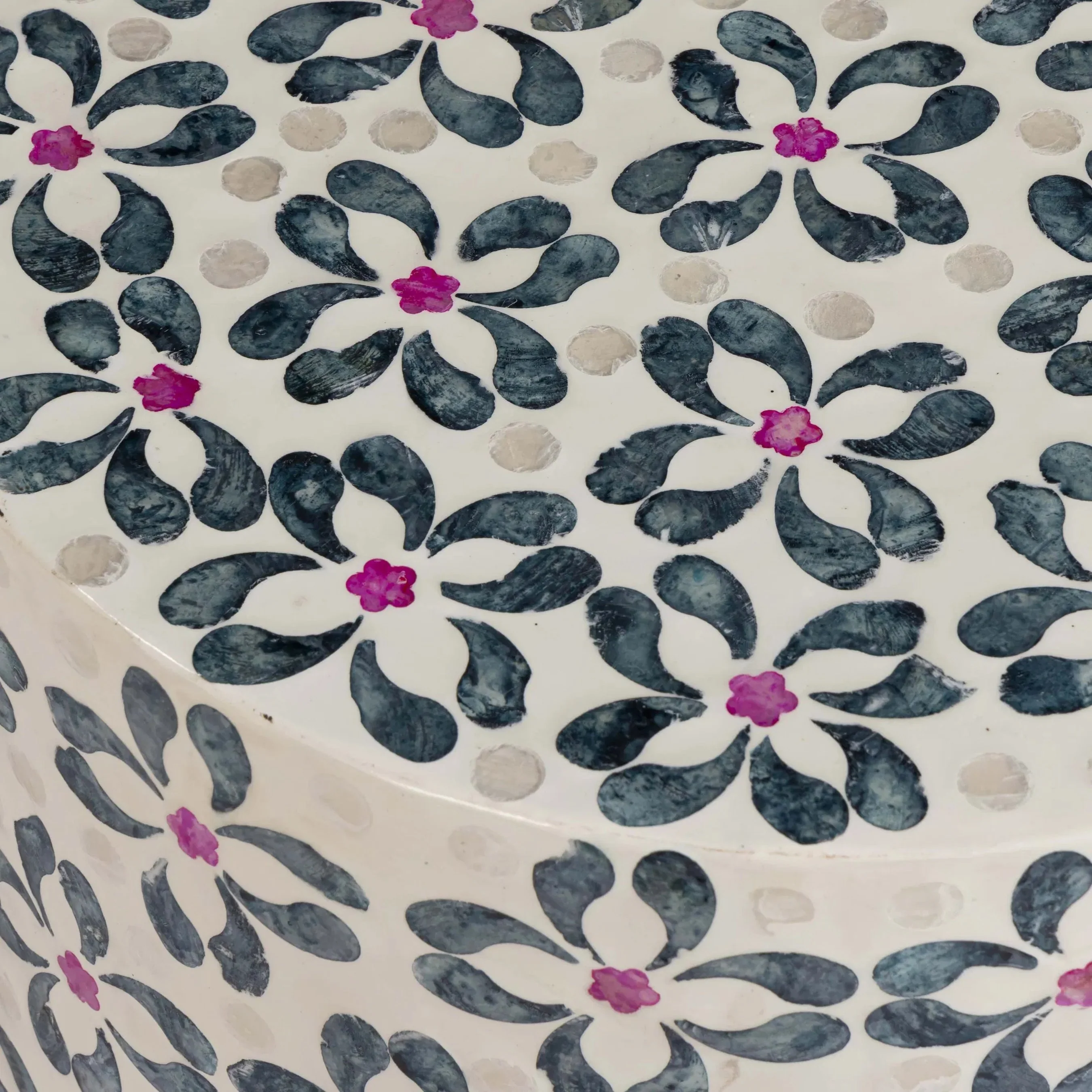 Lorna Capiz Accent Stool - Image 5