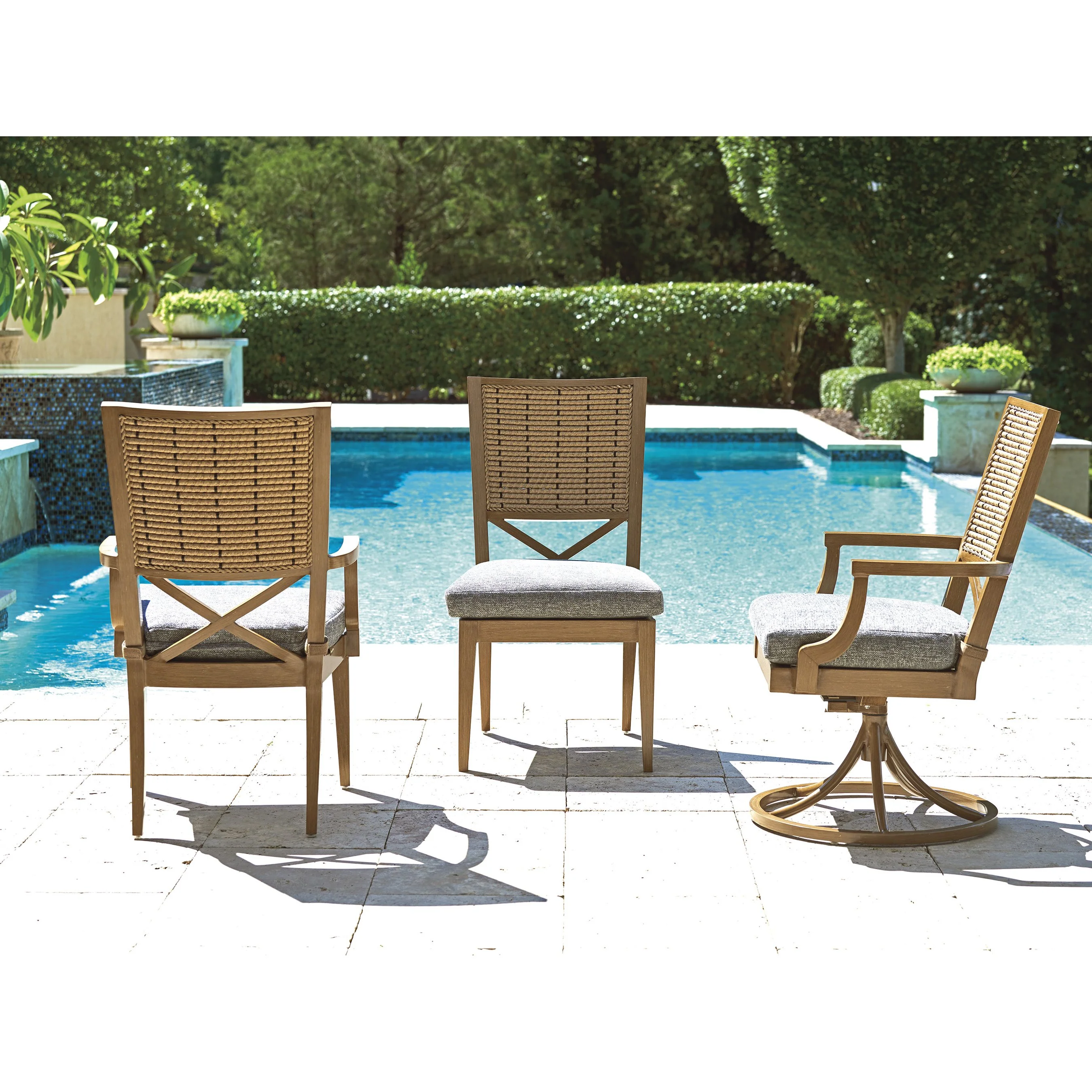 Los Altos Swivel Rocker Dining Chair - Image 3