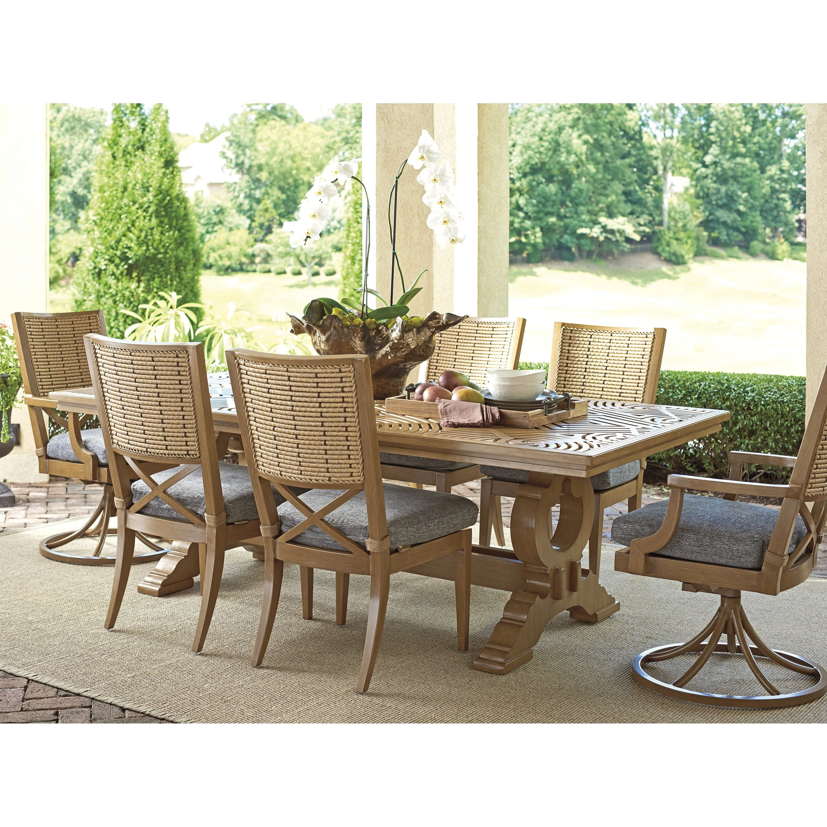 Los Altos Swivel Rocker Dining Chair - Image 4