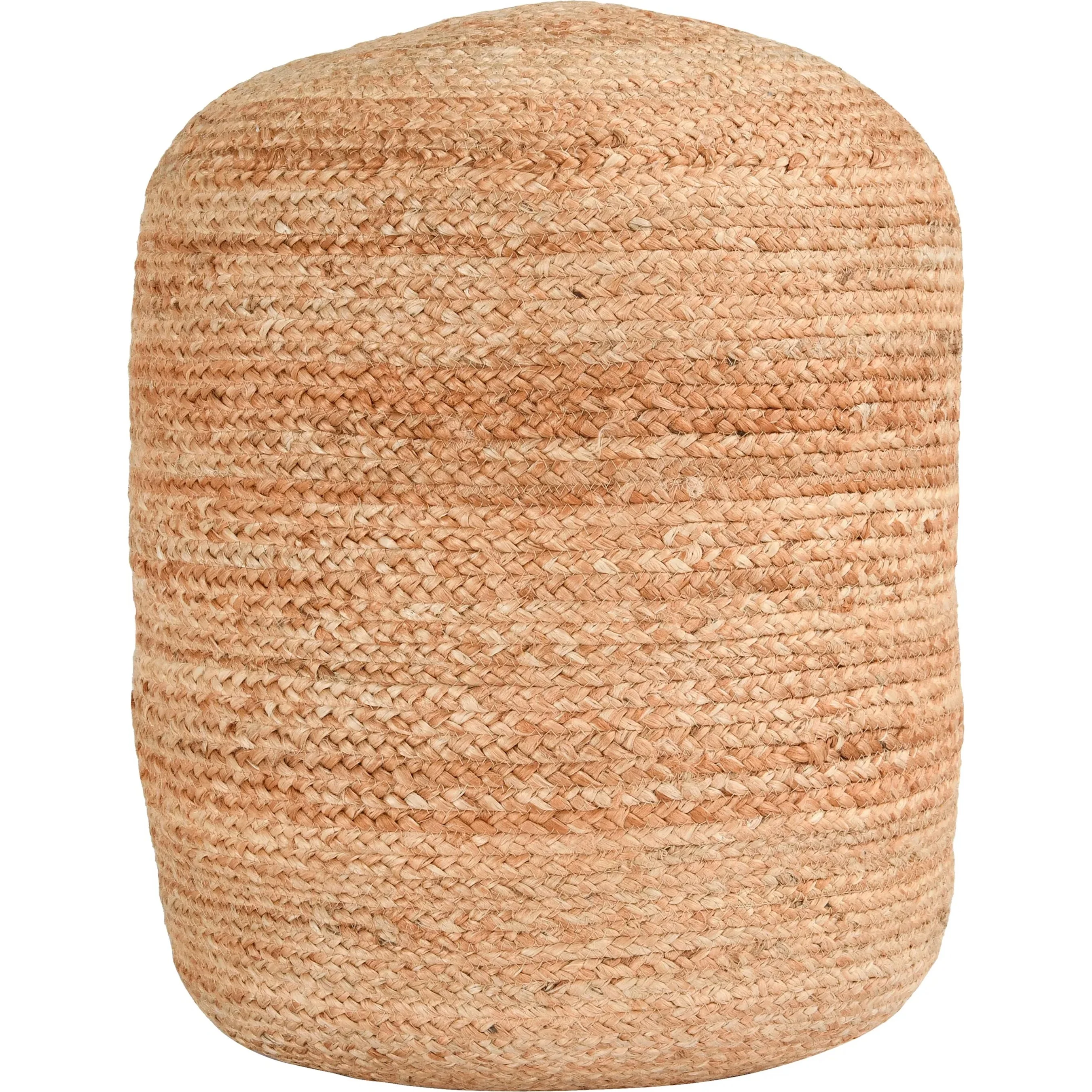 Louis Wide Round Pouf