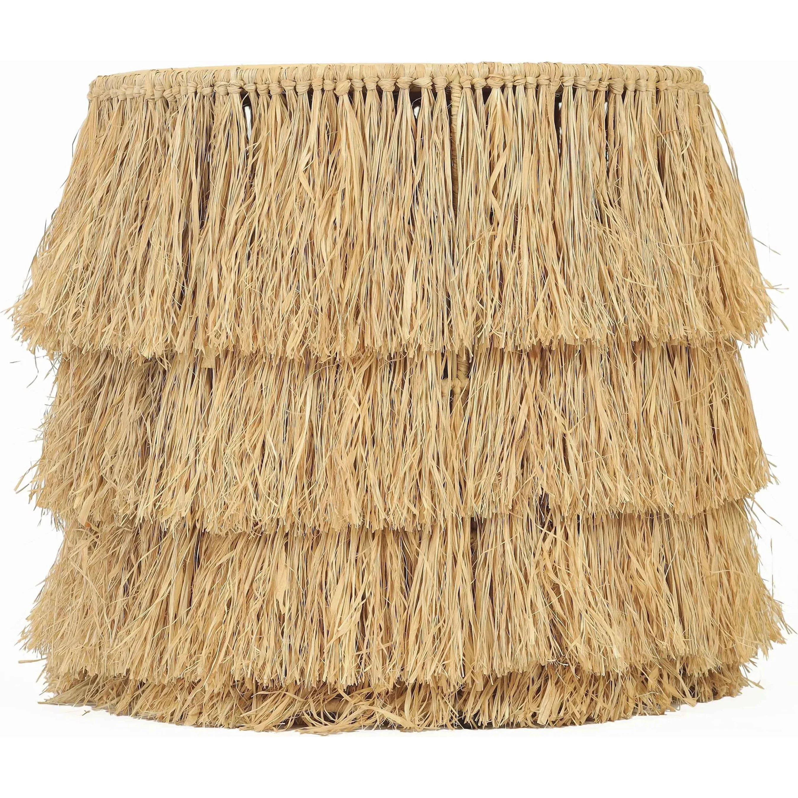 Luau Rattan Round End Table