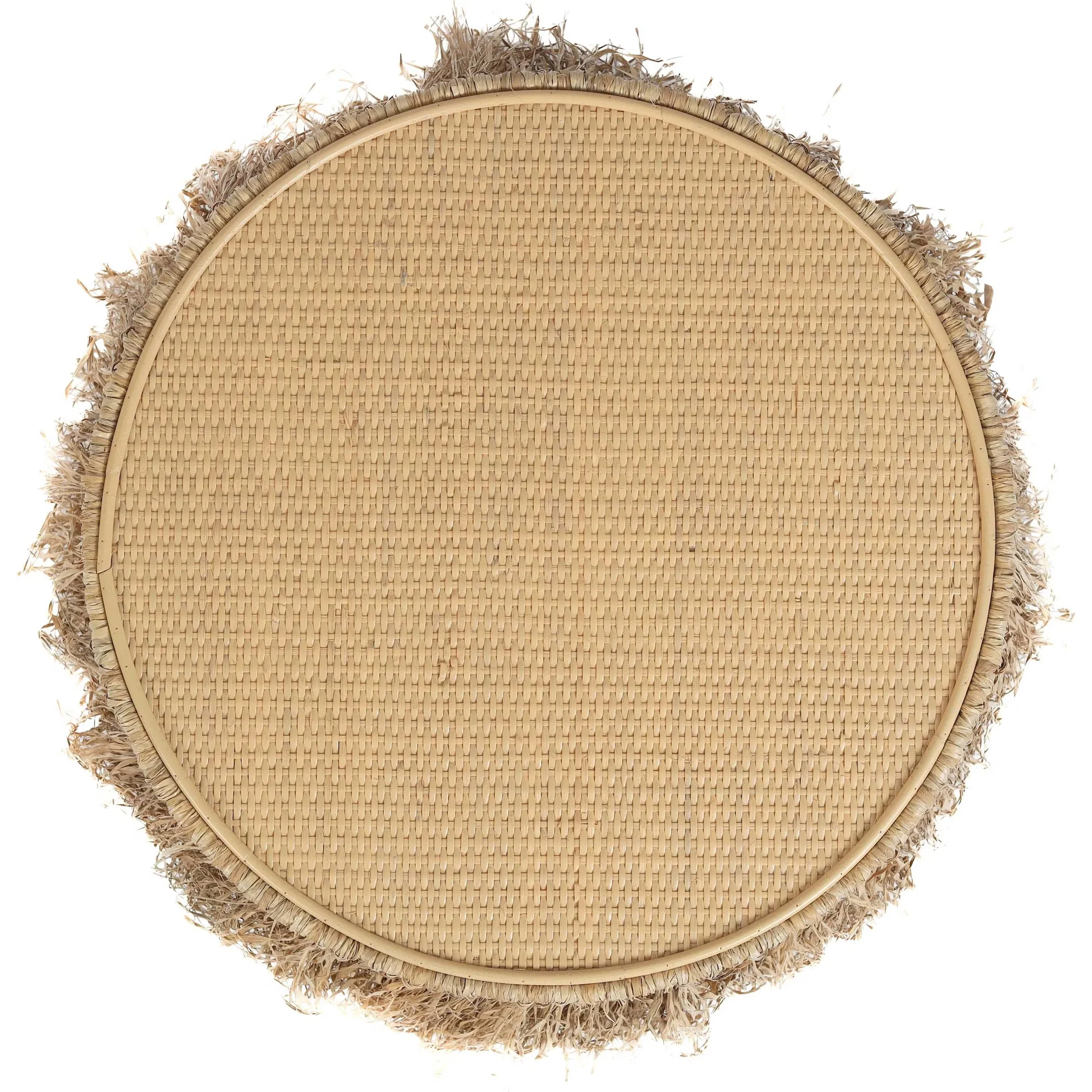 Luau Rattan Round End Table - Image 2