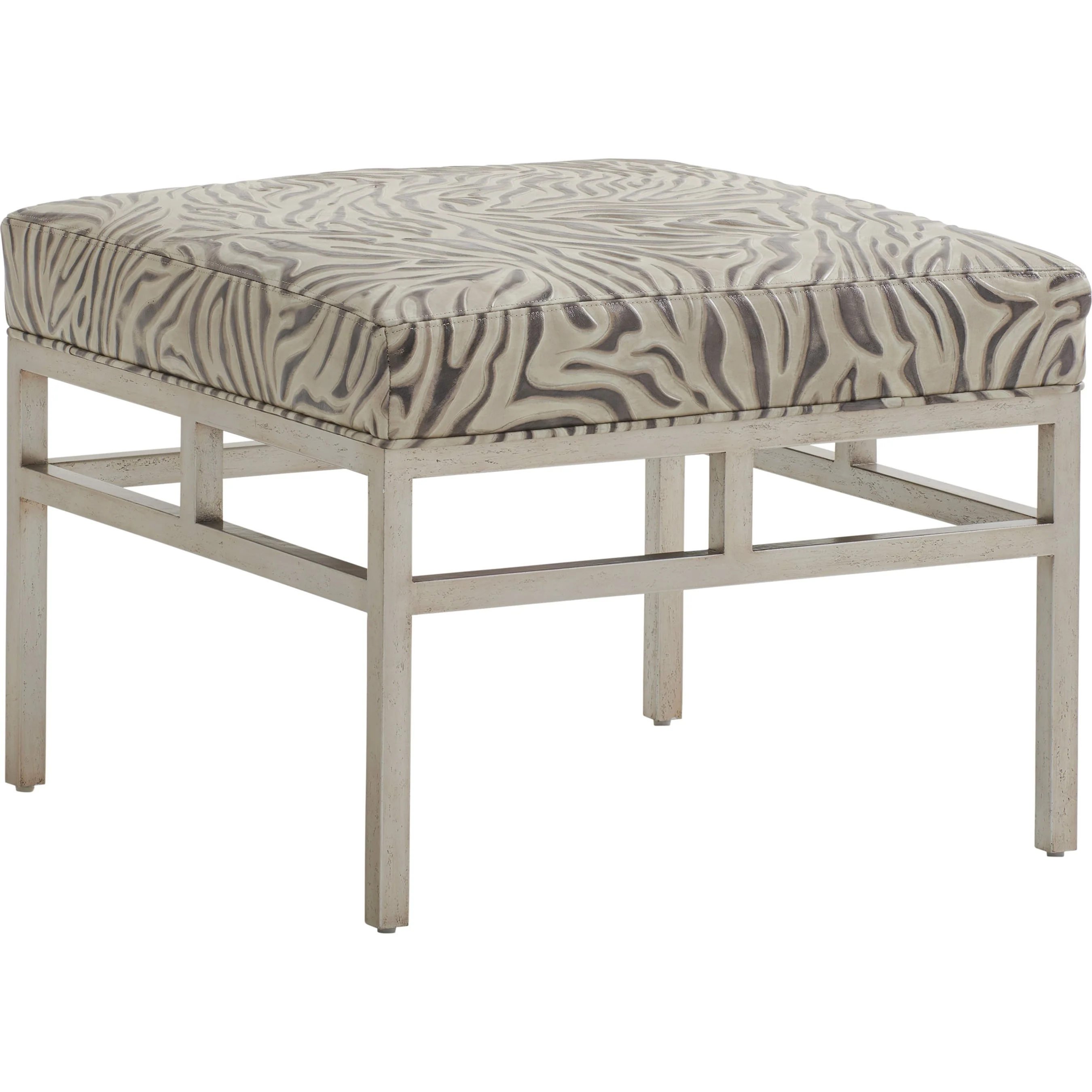 Lucca Leather Ottoman