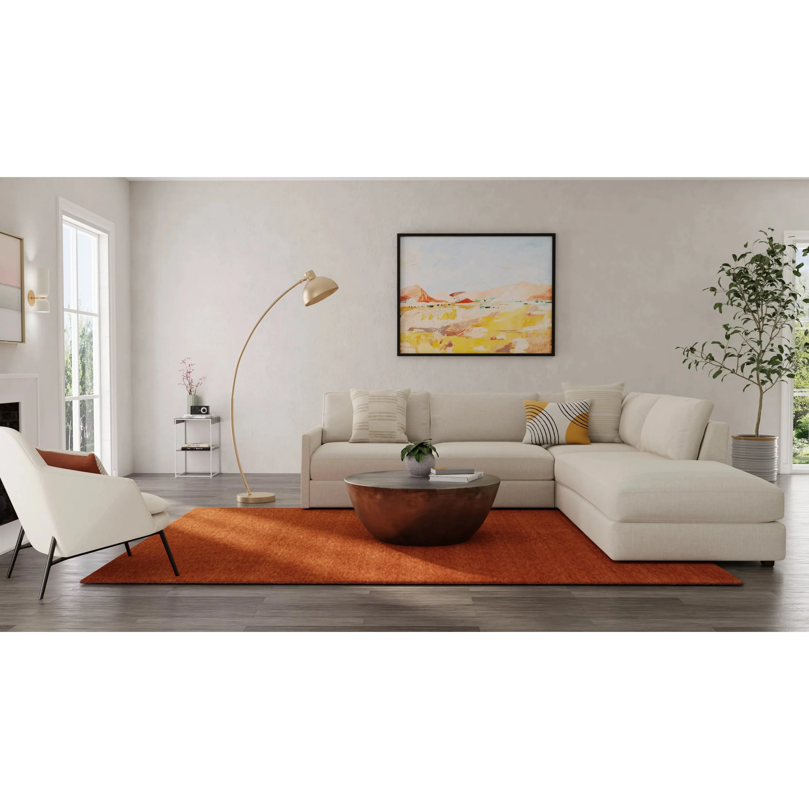 Luna Solid Rug - 8049F - Image 100
