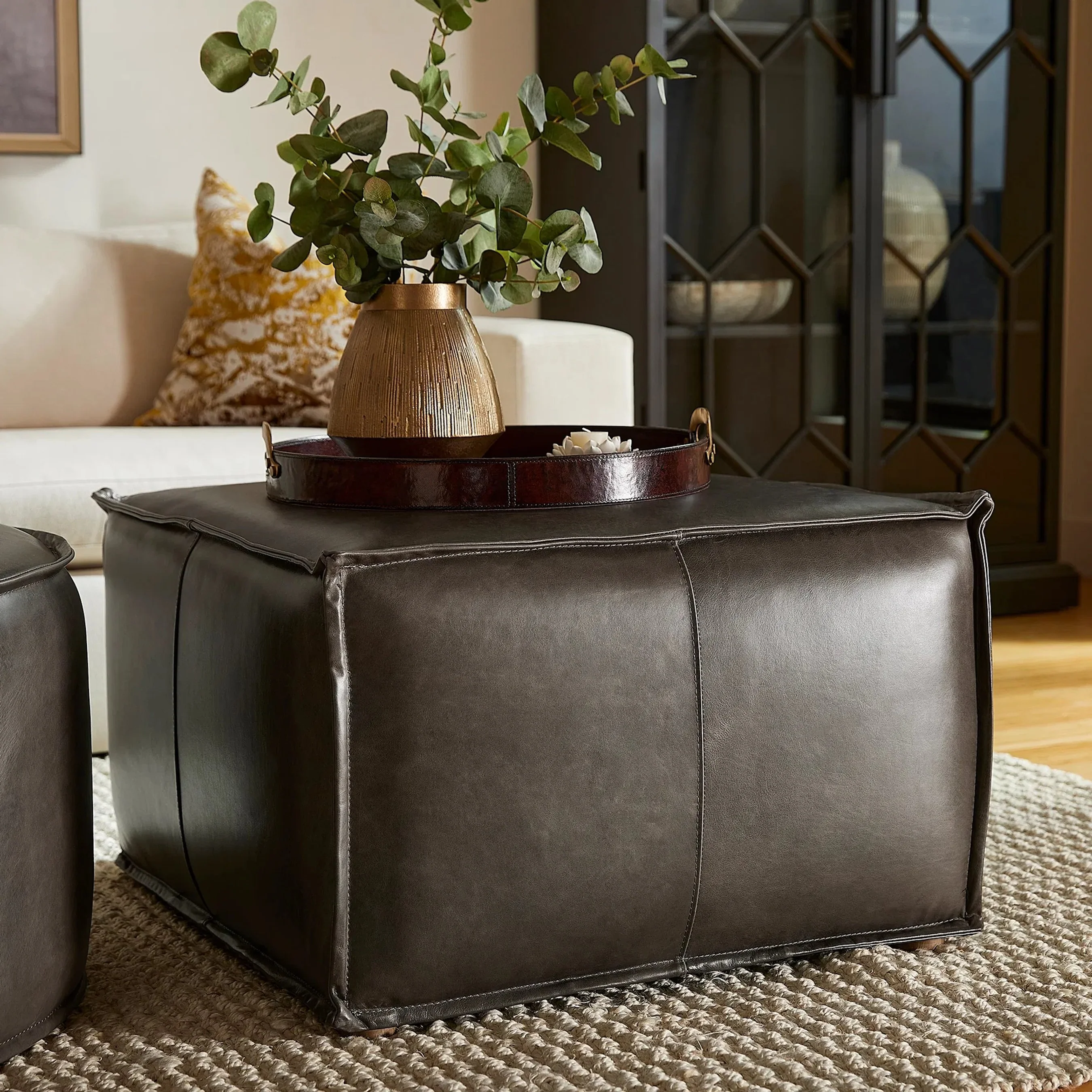 Lusso Square Ottoman - Image 2