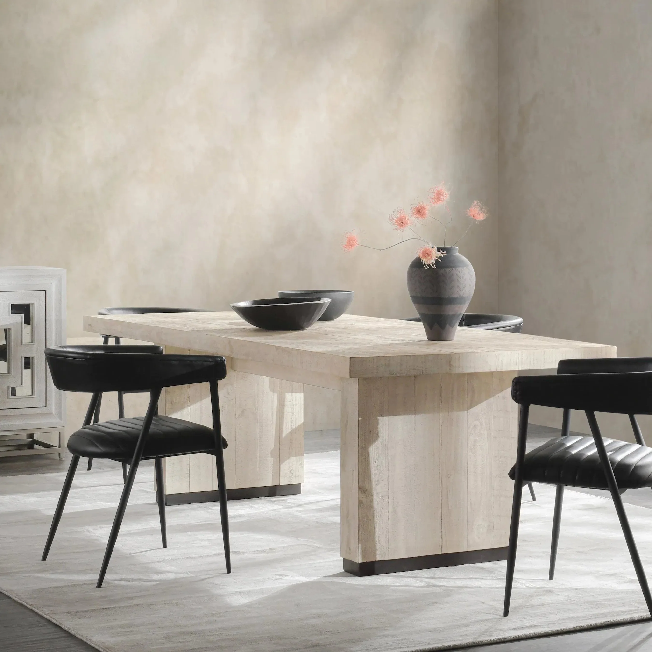 Lynx 94" Reclaimed Pine Wood Dining Table - Image 16