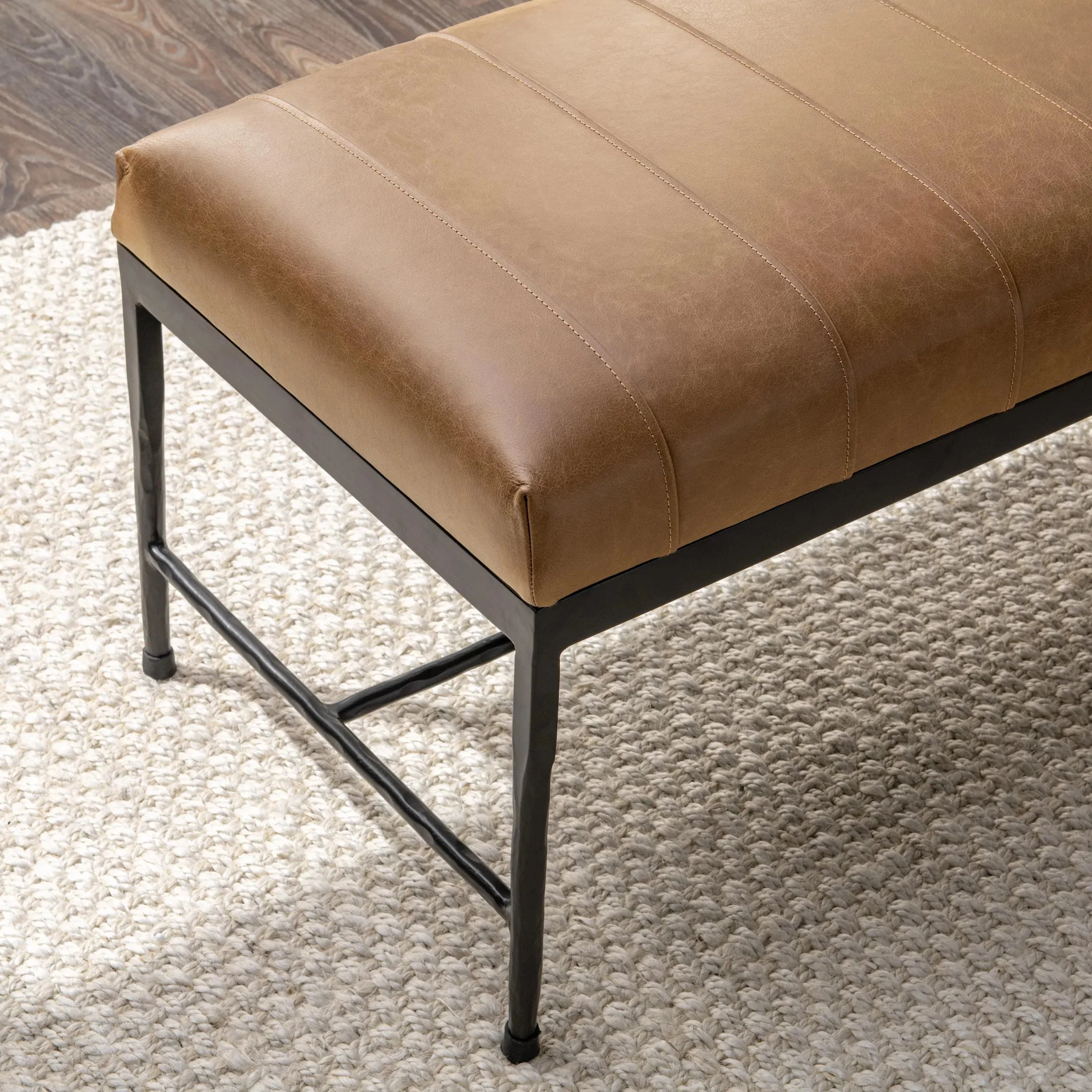 Madeleine Leather Bench - Image 7