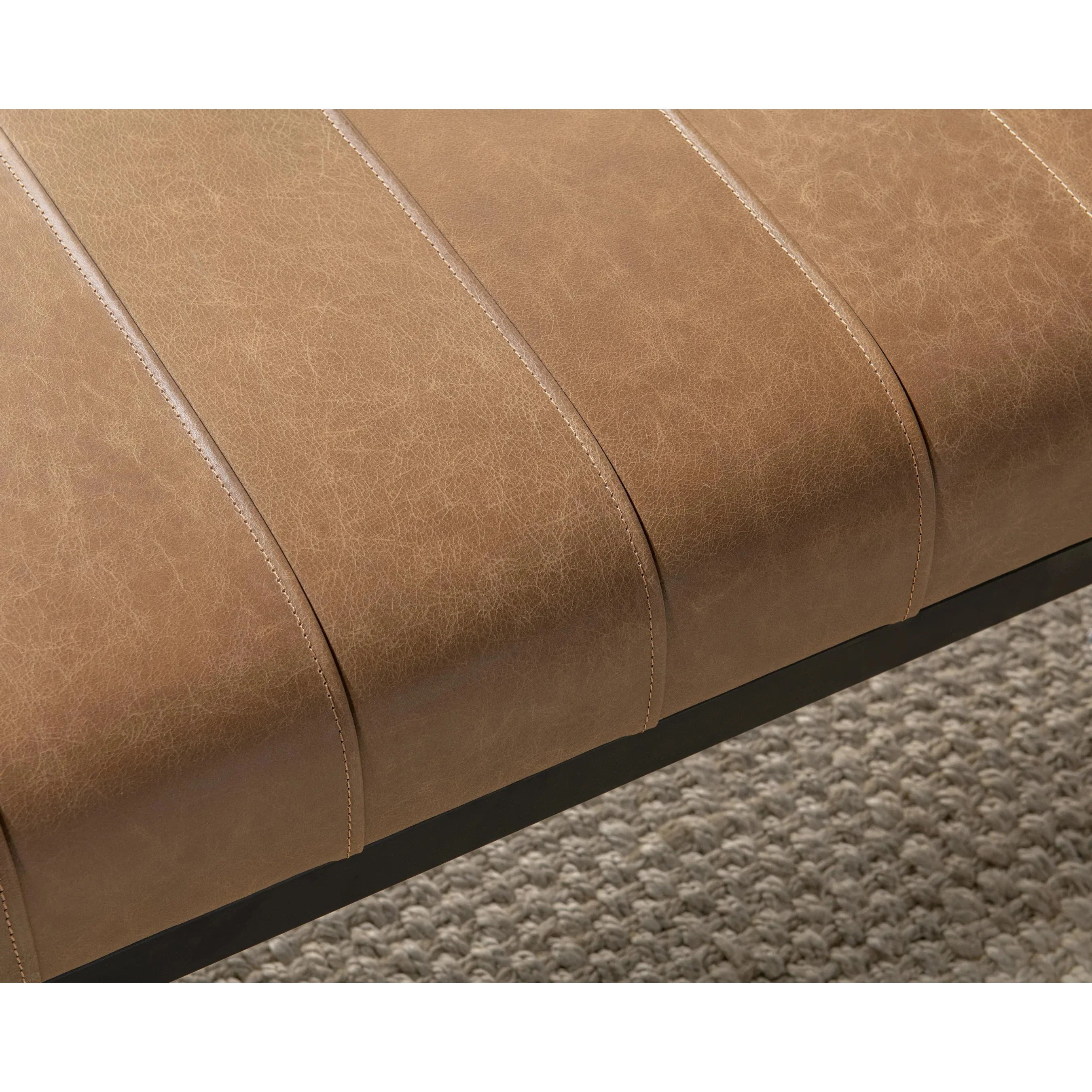 Madeleine Leather Bench - Image 9