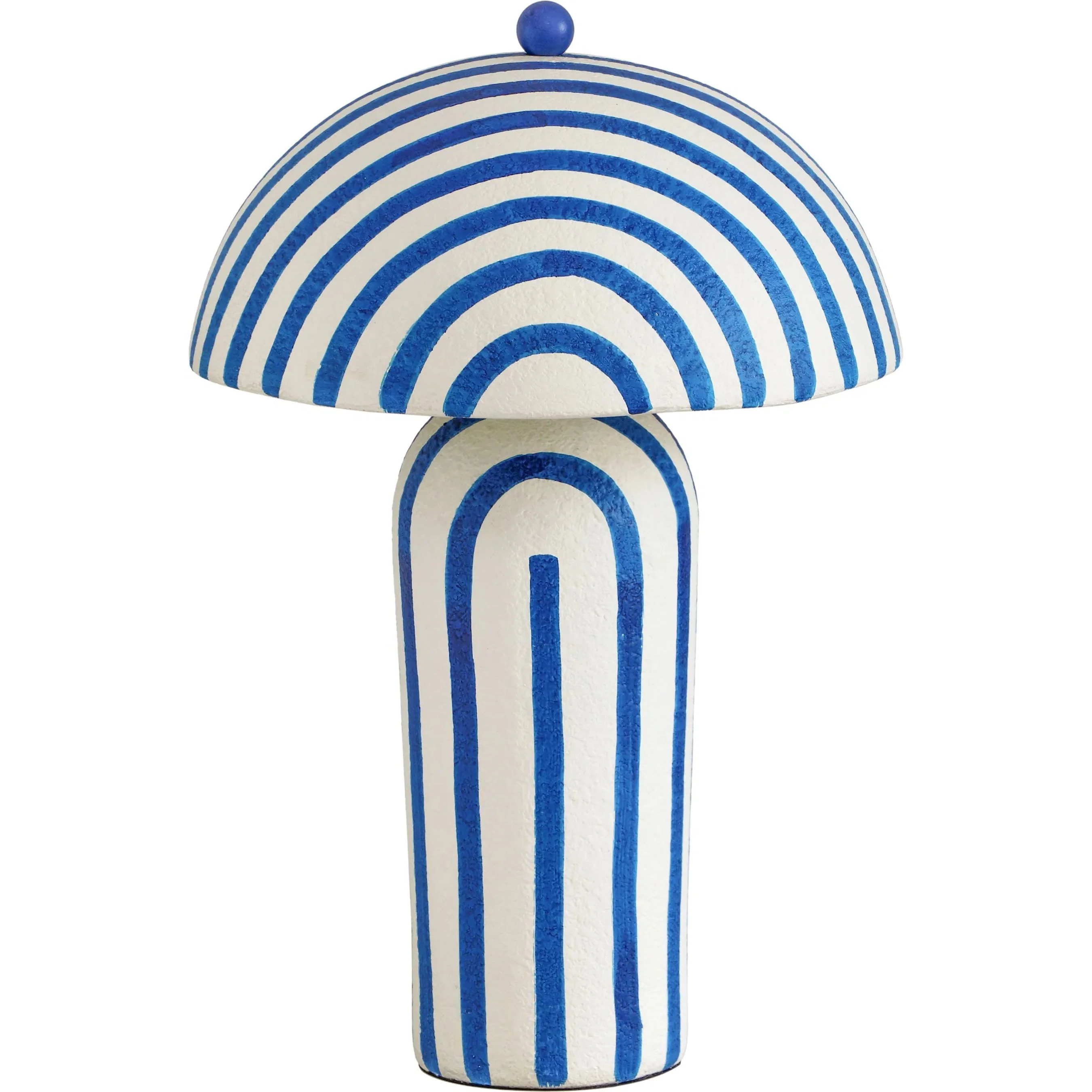 Maiori Blue Striped Table Lamp