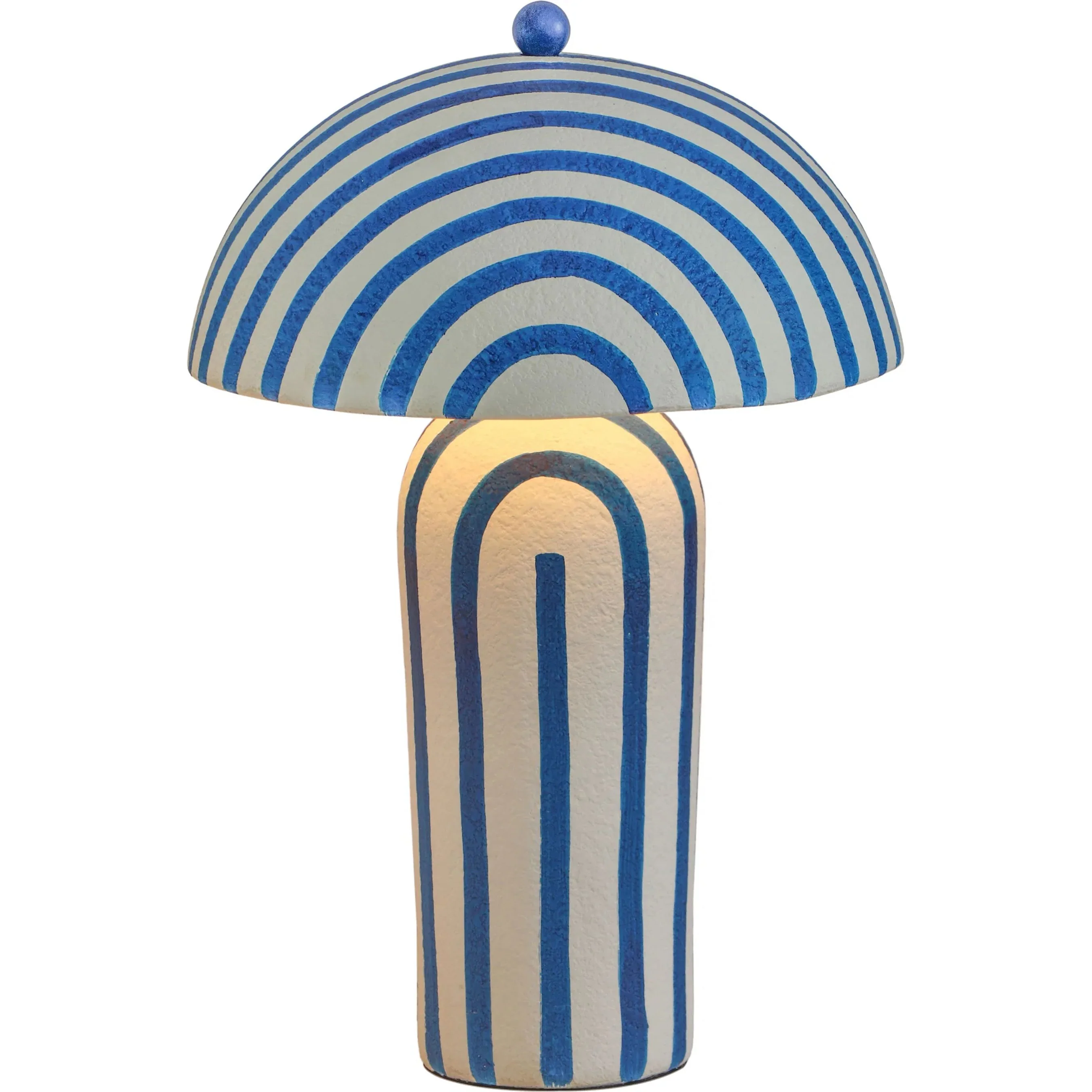 Maiori Blue Striped Table Lamp - Image 2