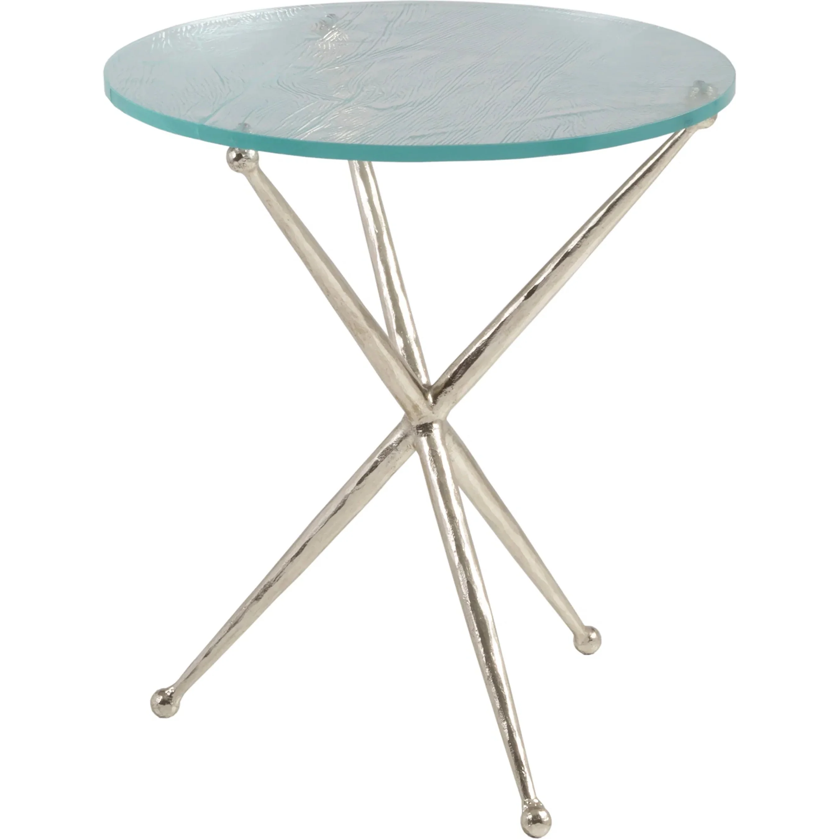 Marcus Champagne Round End Table