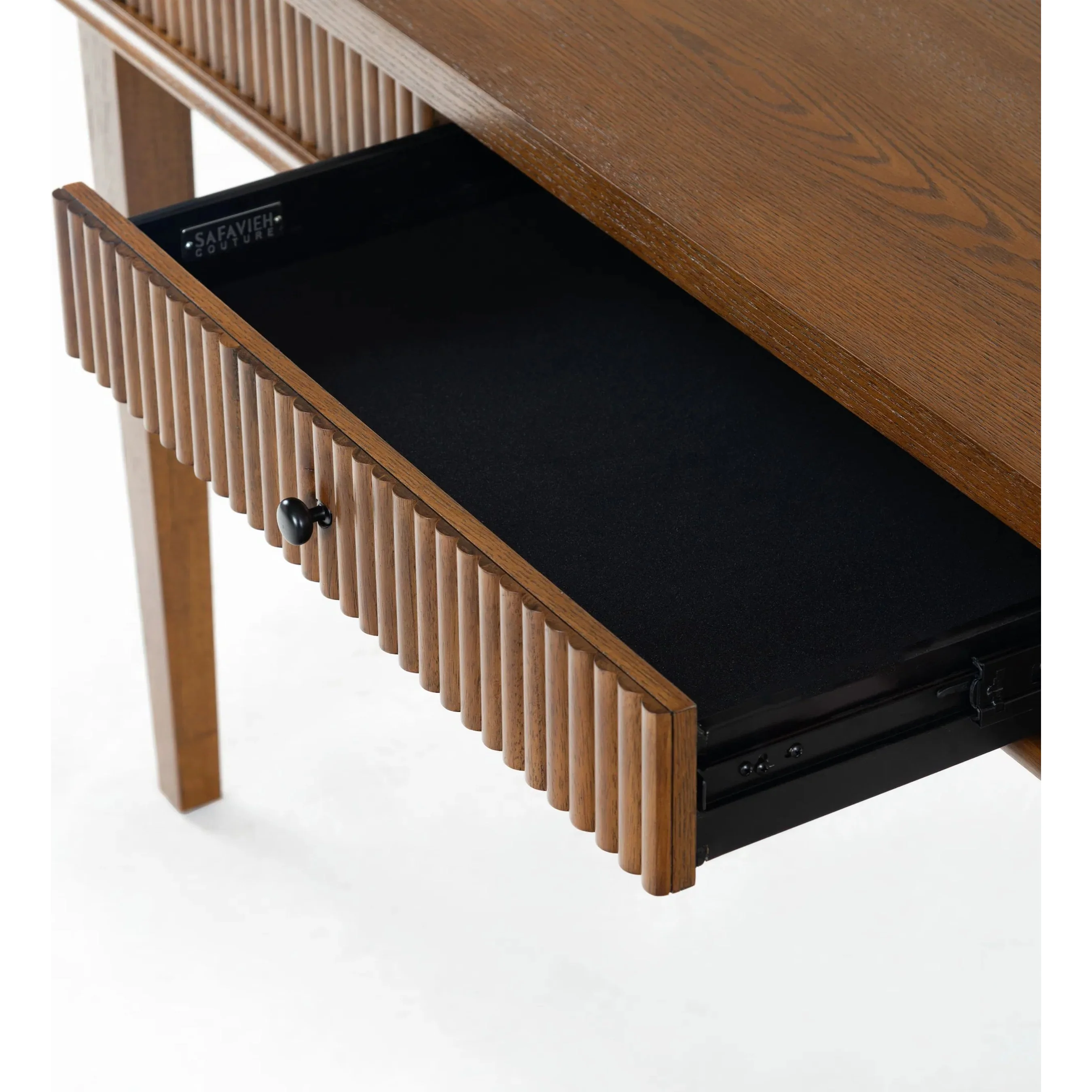 Marion 1 Drawer Reeded Desk - Image 7