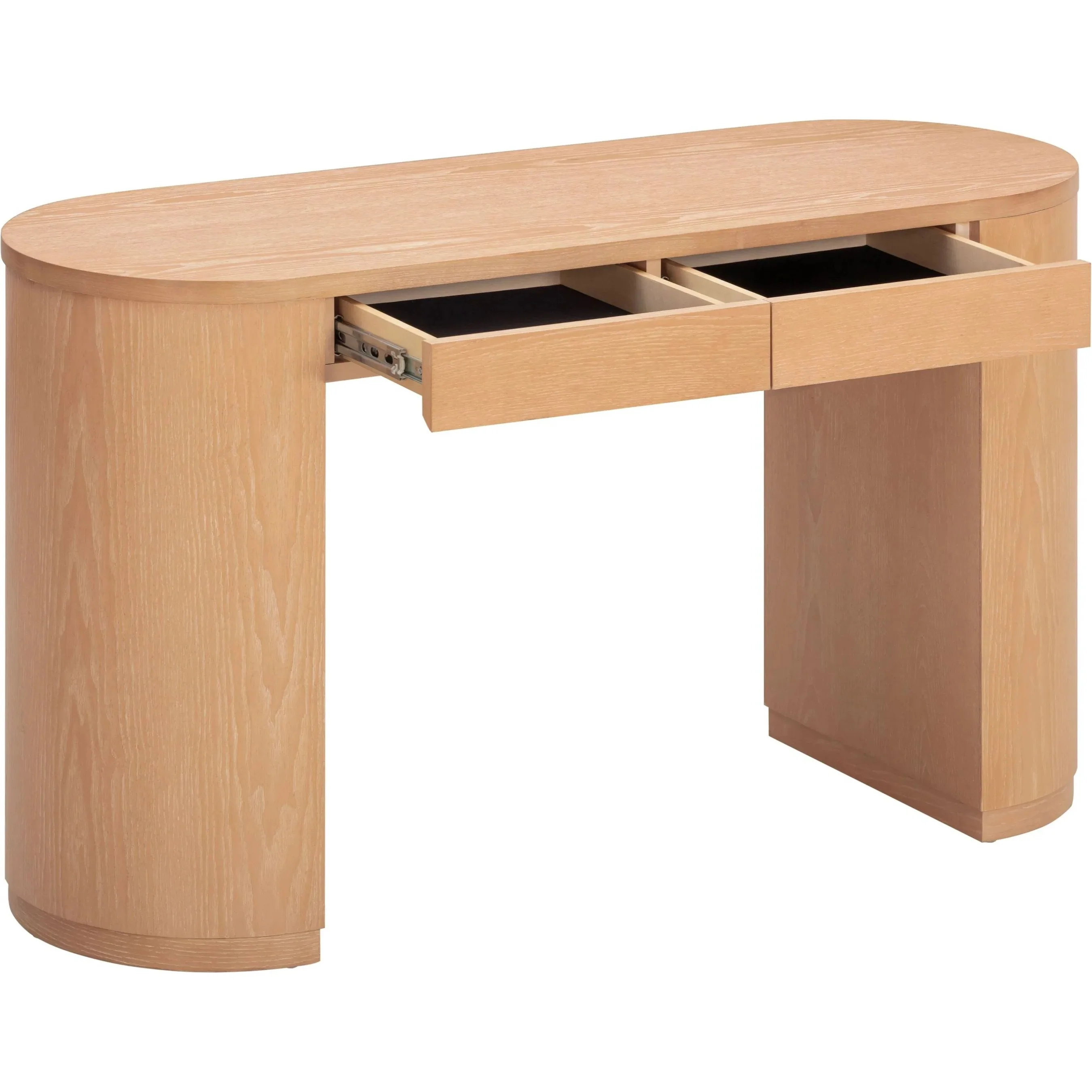 Marlow Wood 2-Drawer Writing Desk - Image 11