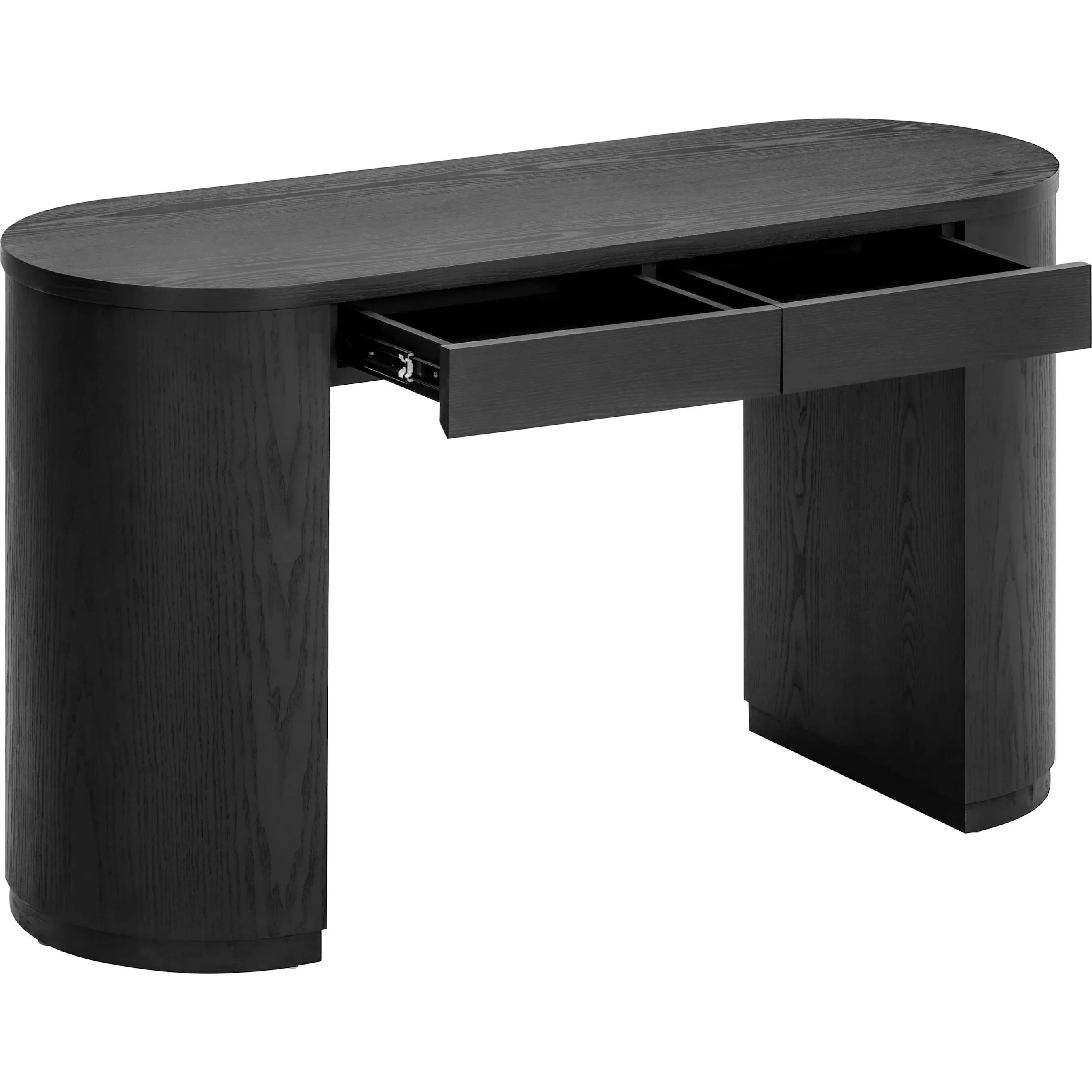 Marlow Wood 2-Drawer Writing Desk - Image 14