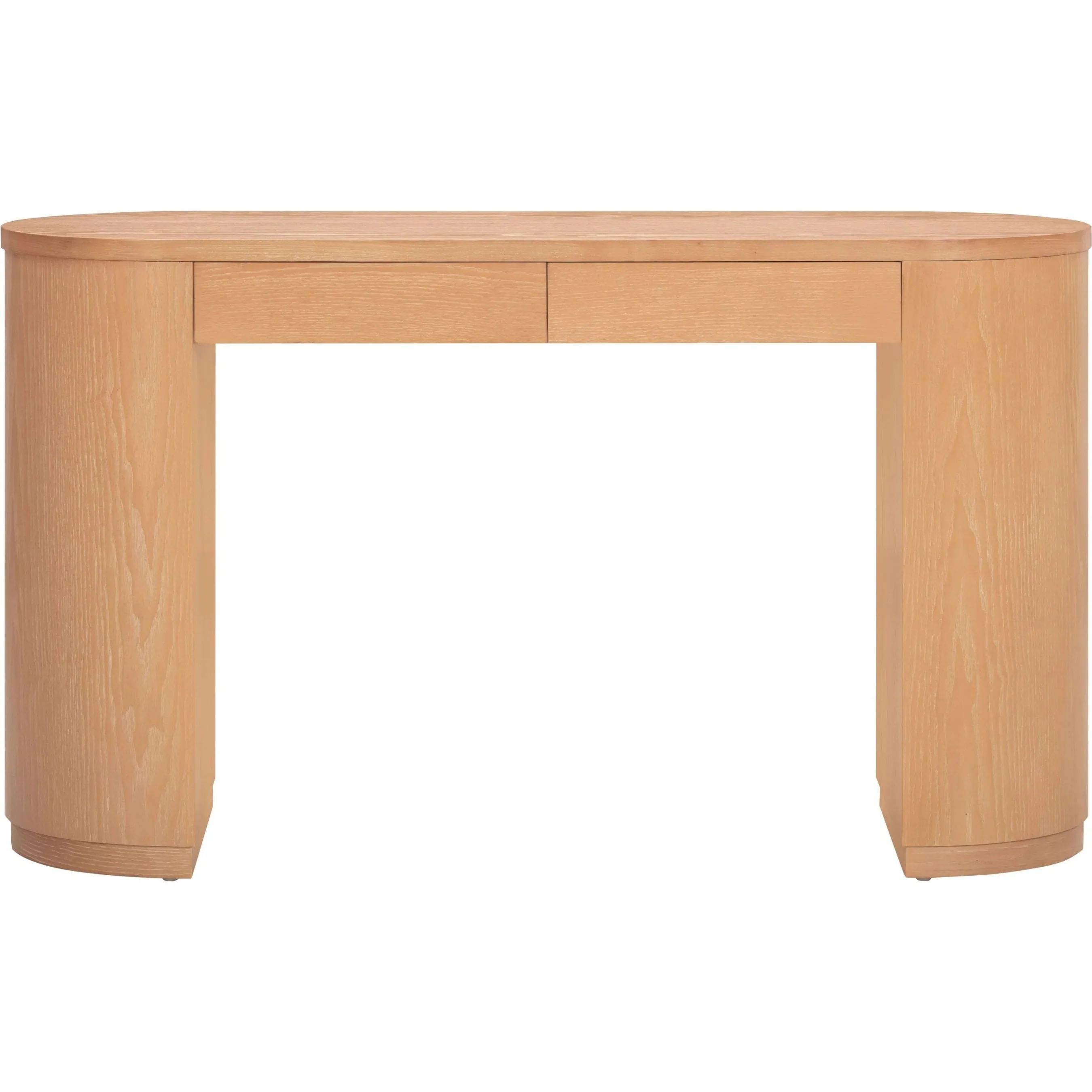Marlow Wood 2-Drawer Writing Desk - Image 3