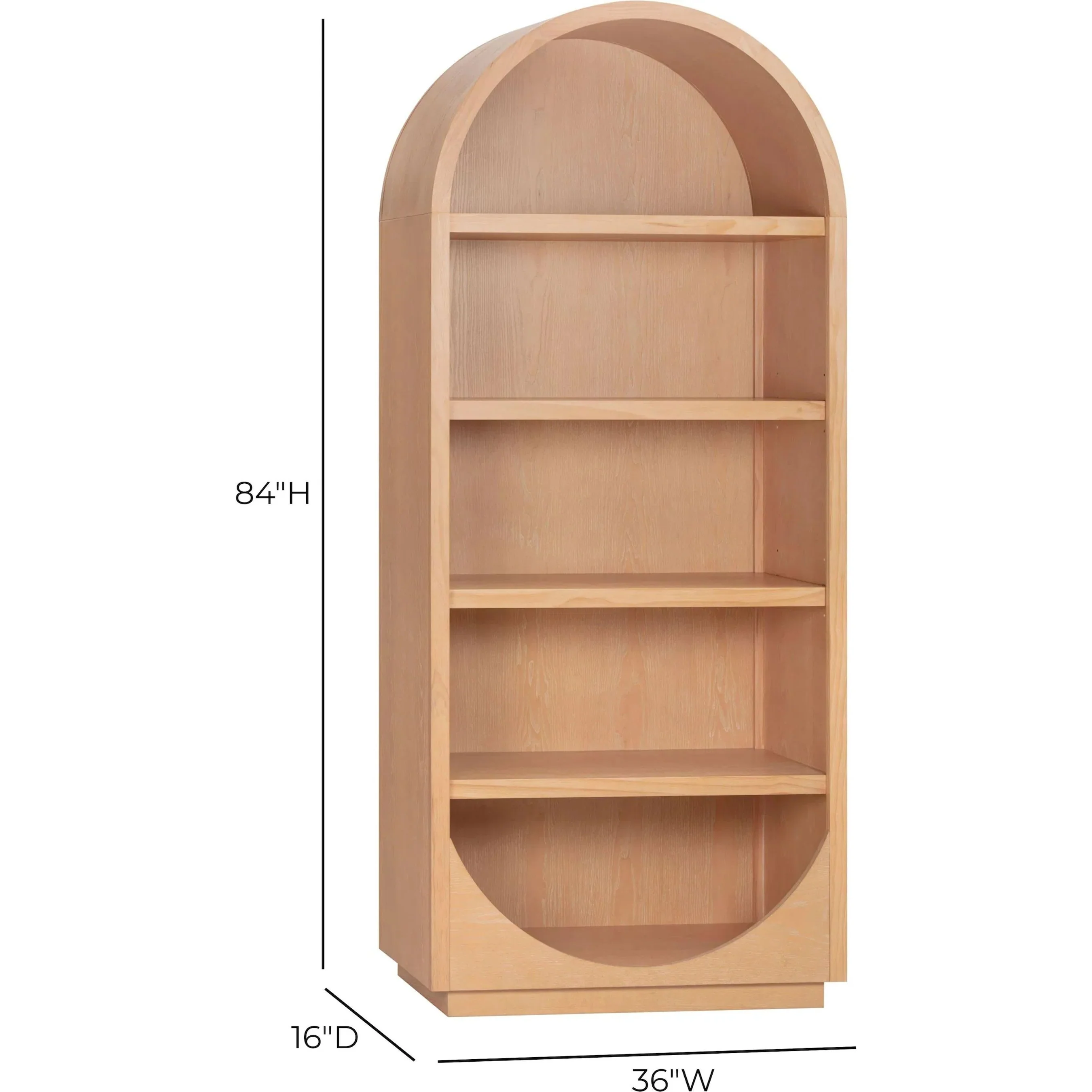 Marlow Wood Bookcase - Image 12