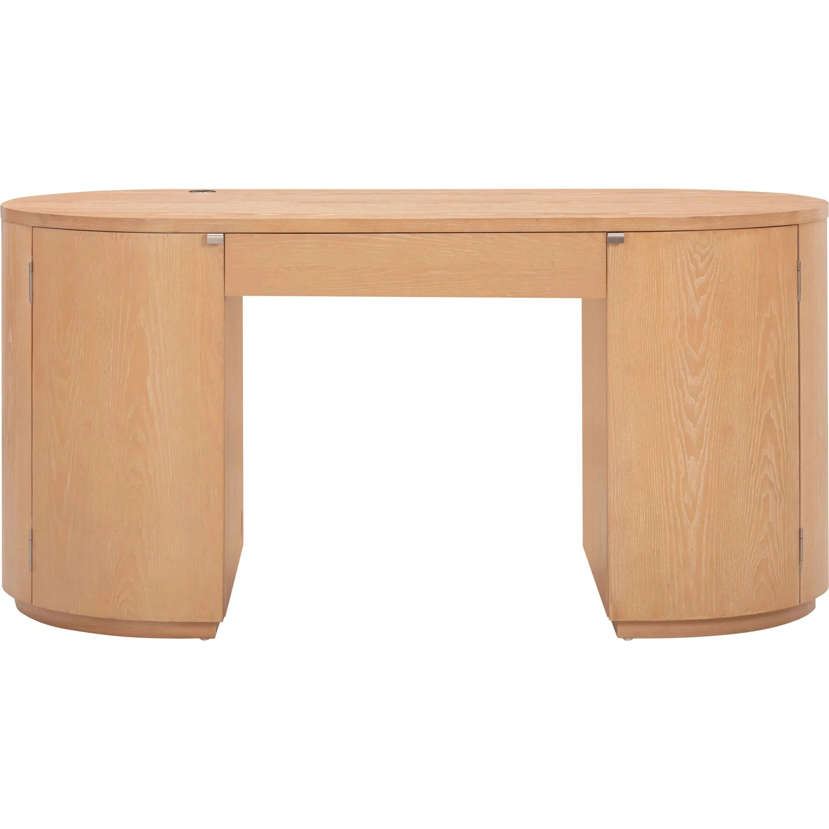 Marlow Wood Executive Desk With Storage - Image 3