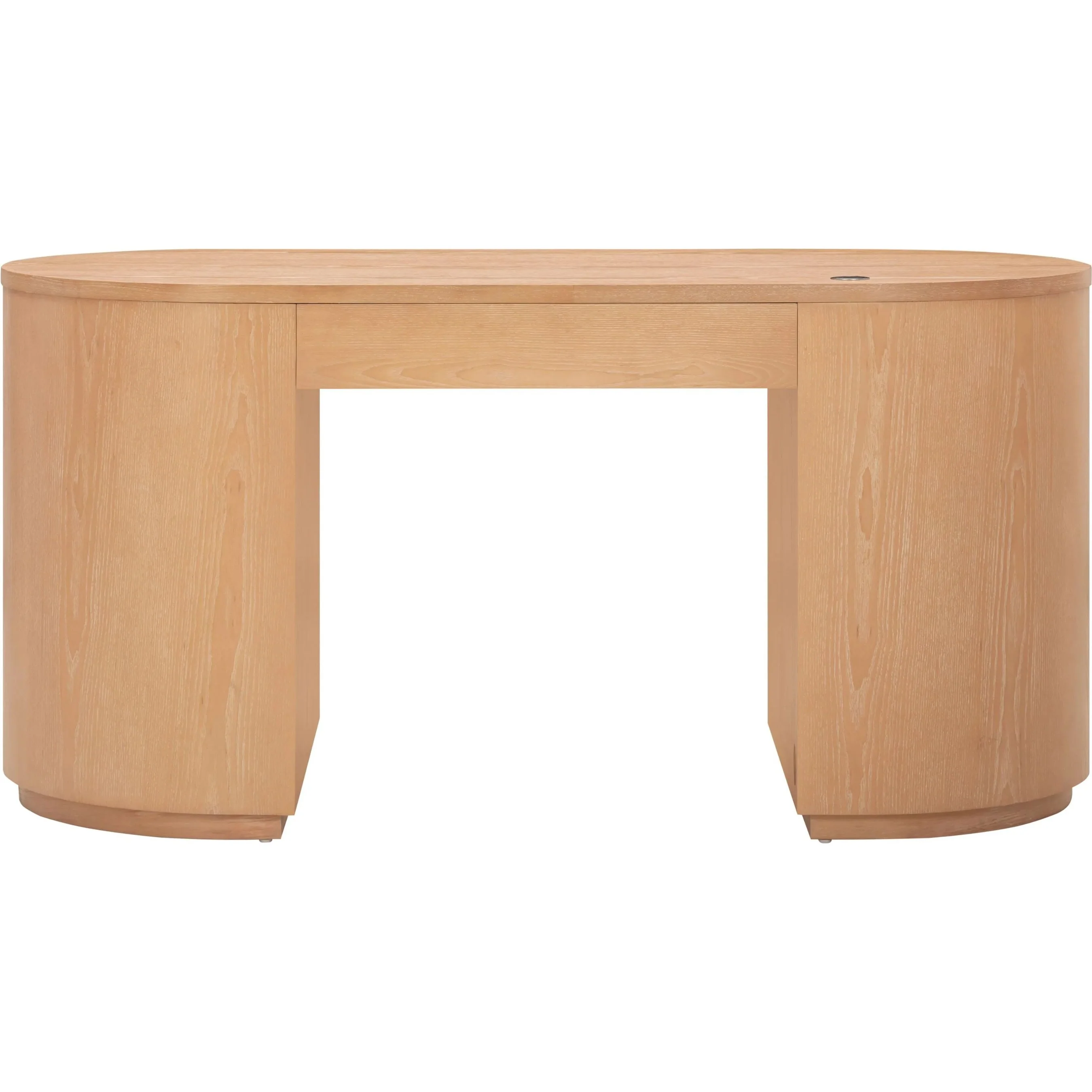 Marlow Wood Executive Desk With Storage - Image 4