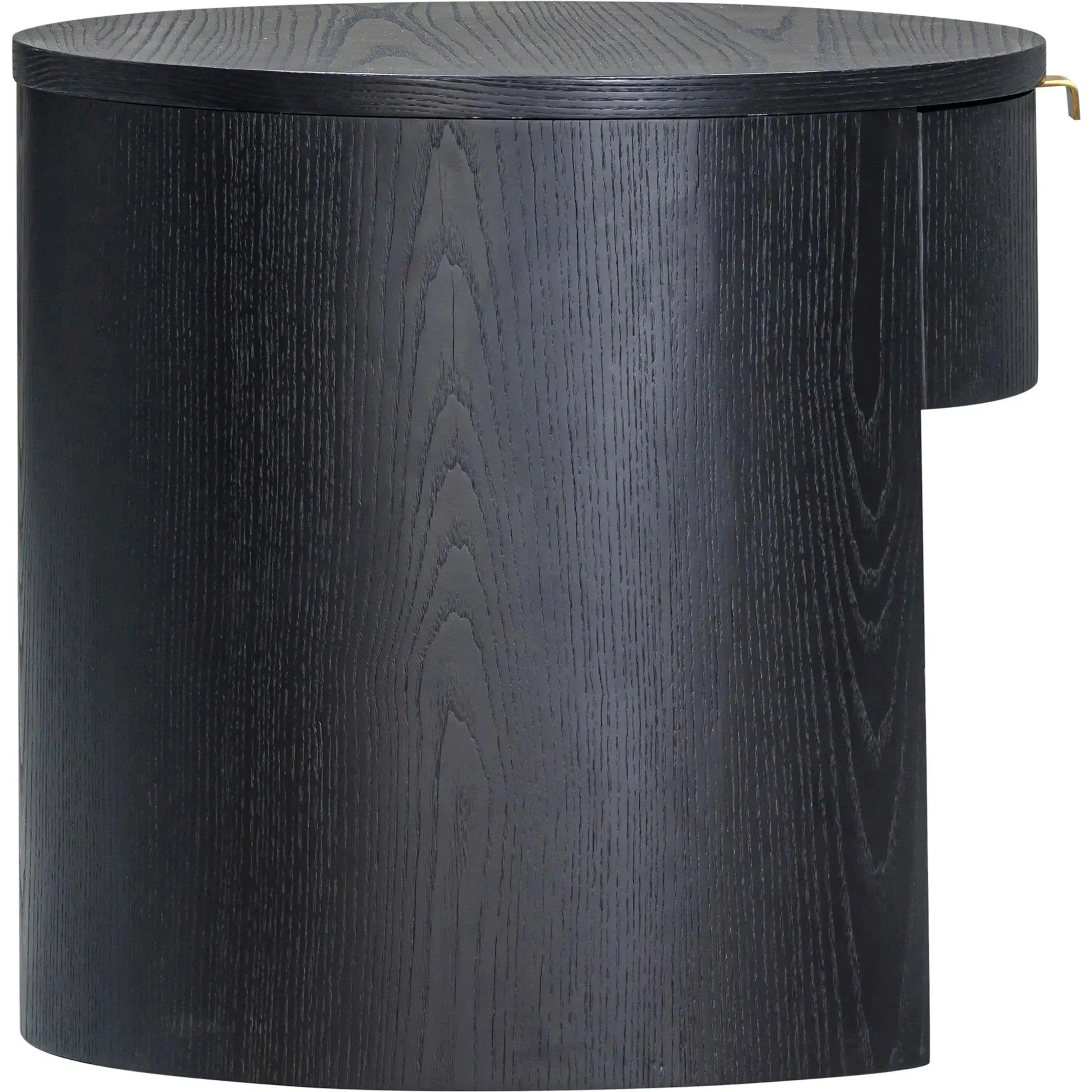 Marlow Wood Round Nightstand With Drawer - Image 6