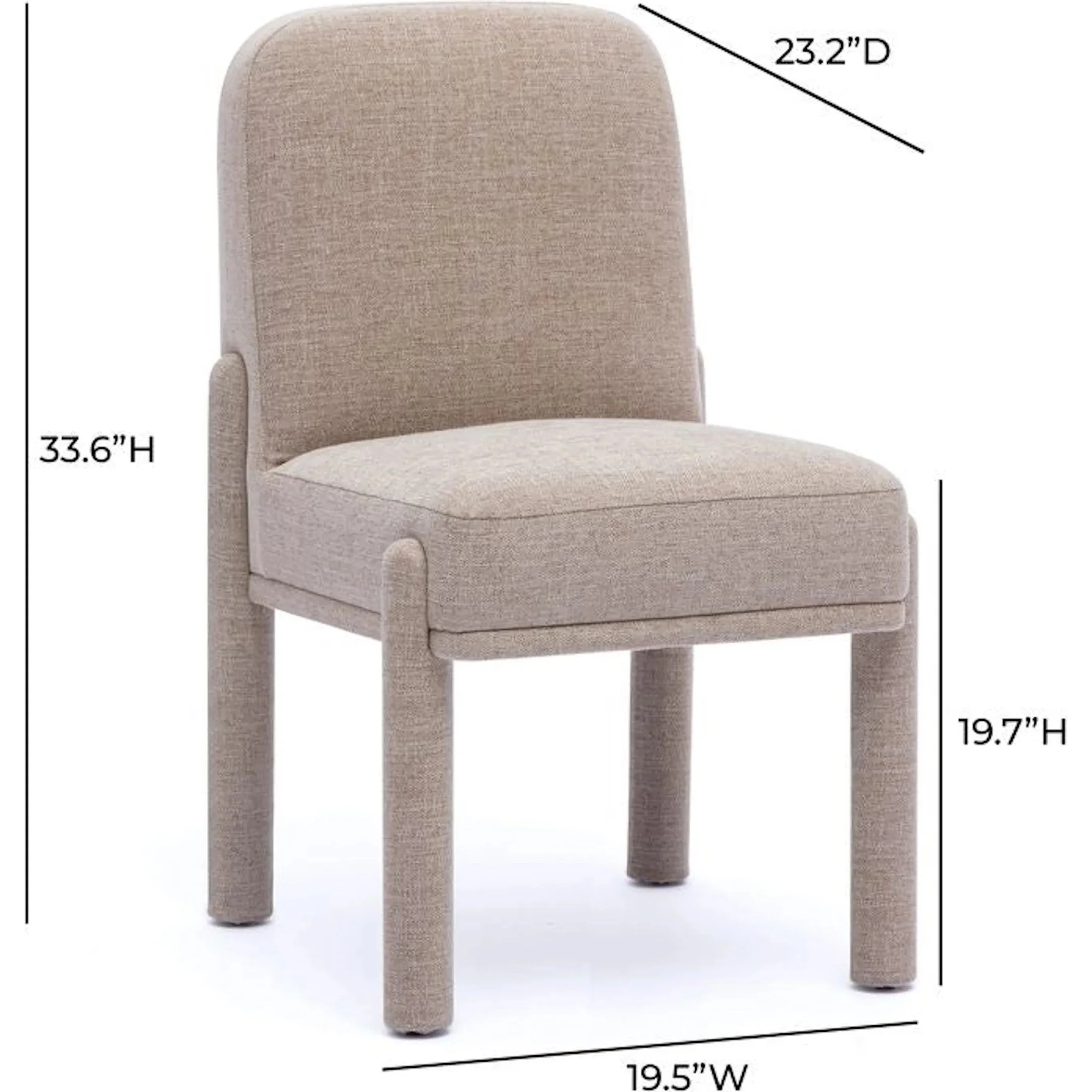 Martina Performance Fabric Dining Chair - Image 7