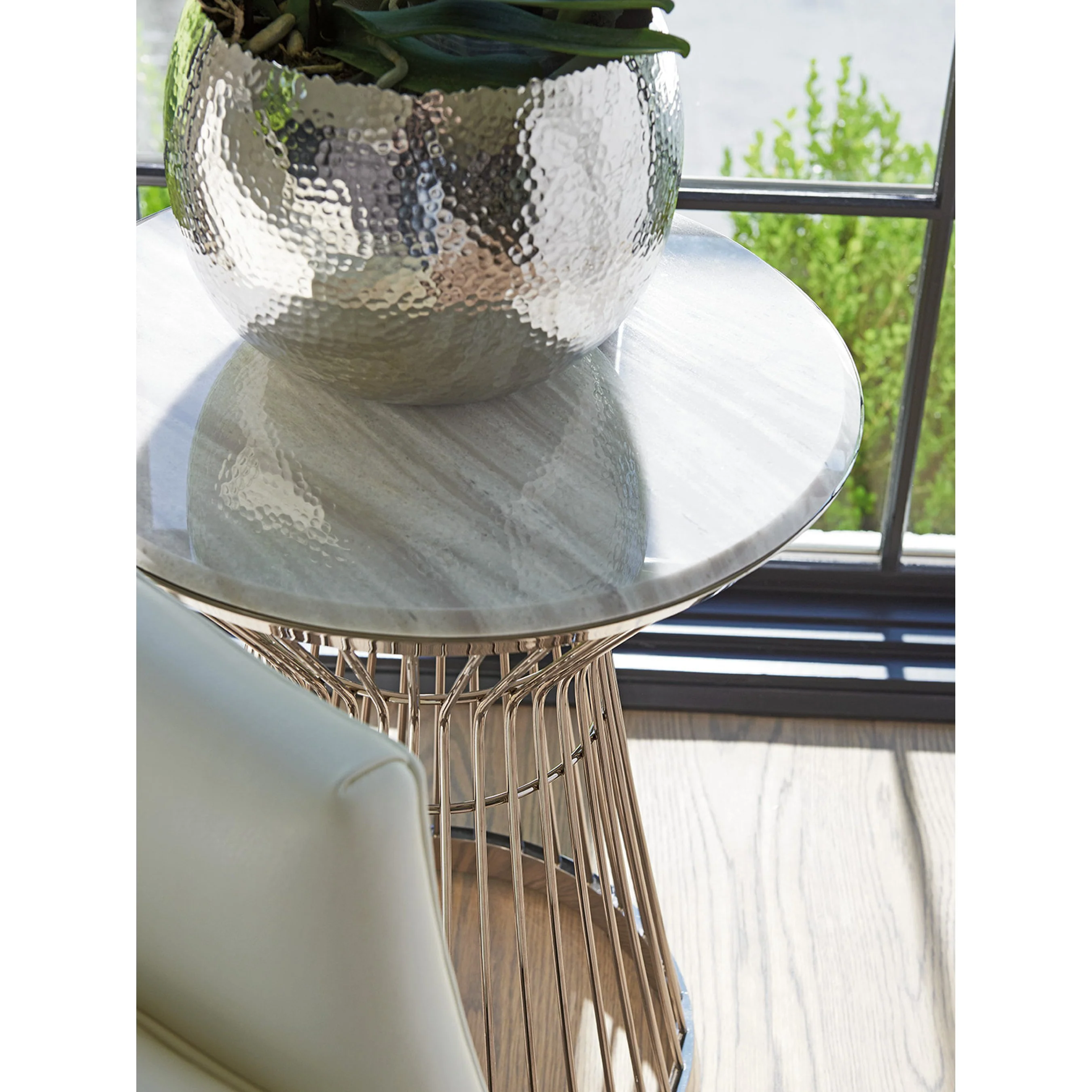 Martini Stainless Accent Table - Image 3