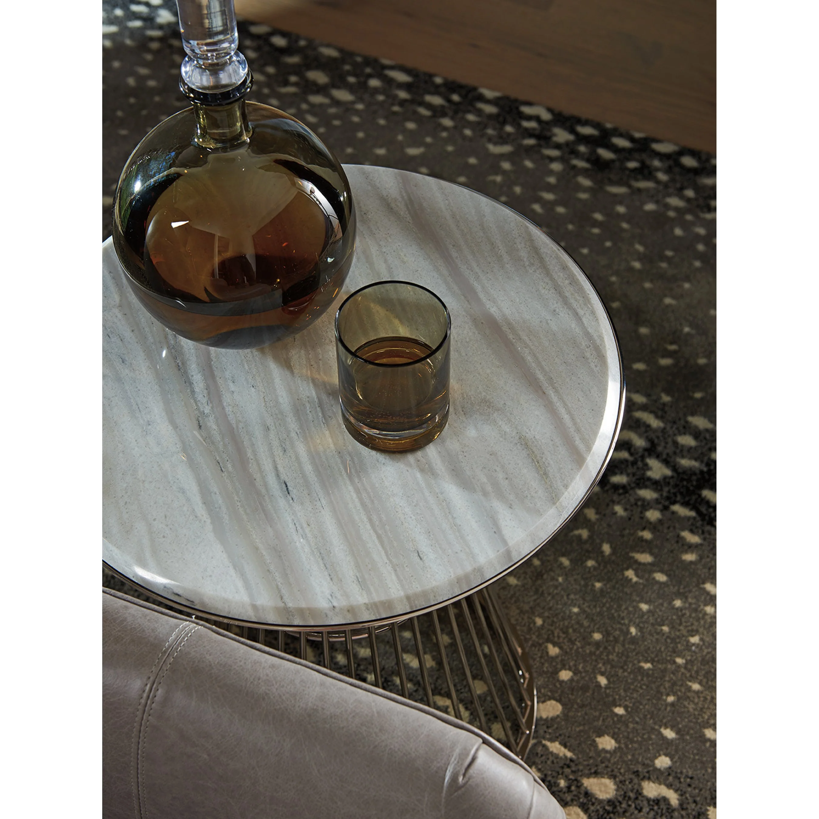 Martini Stainless Accent Table - Image 4