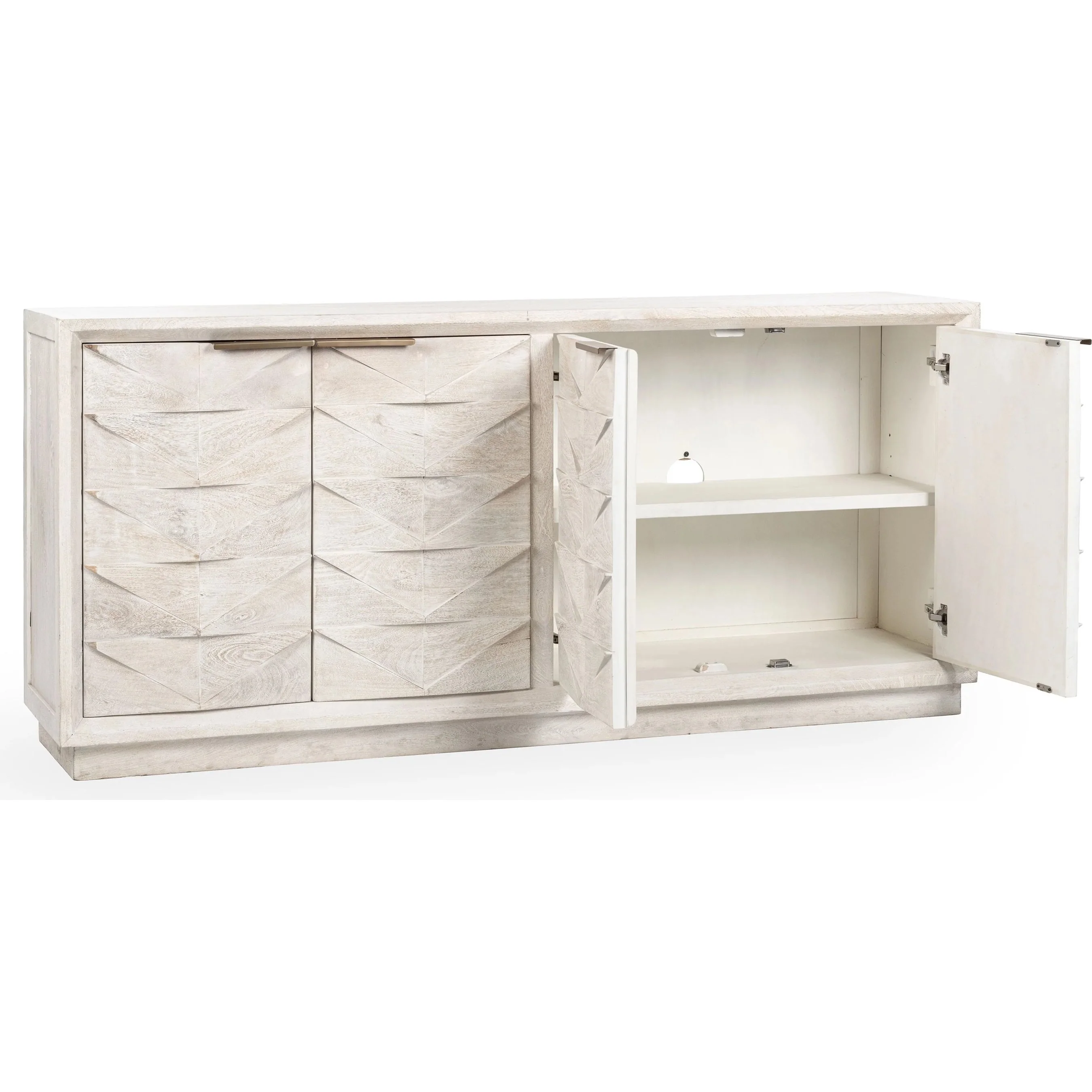 Marvin 4-Door Mango Wood Sideboard Buffet - Image 3