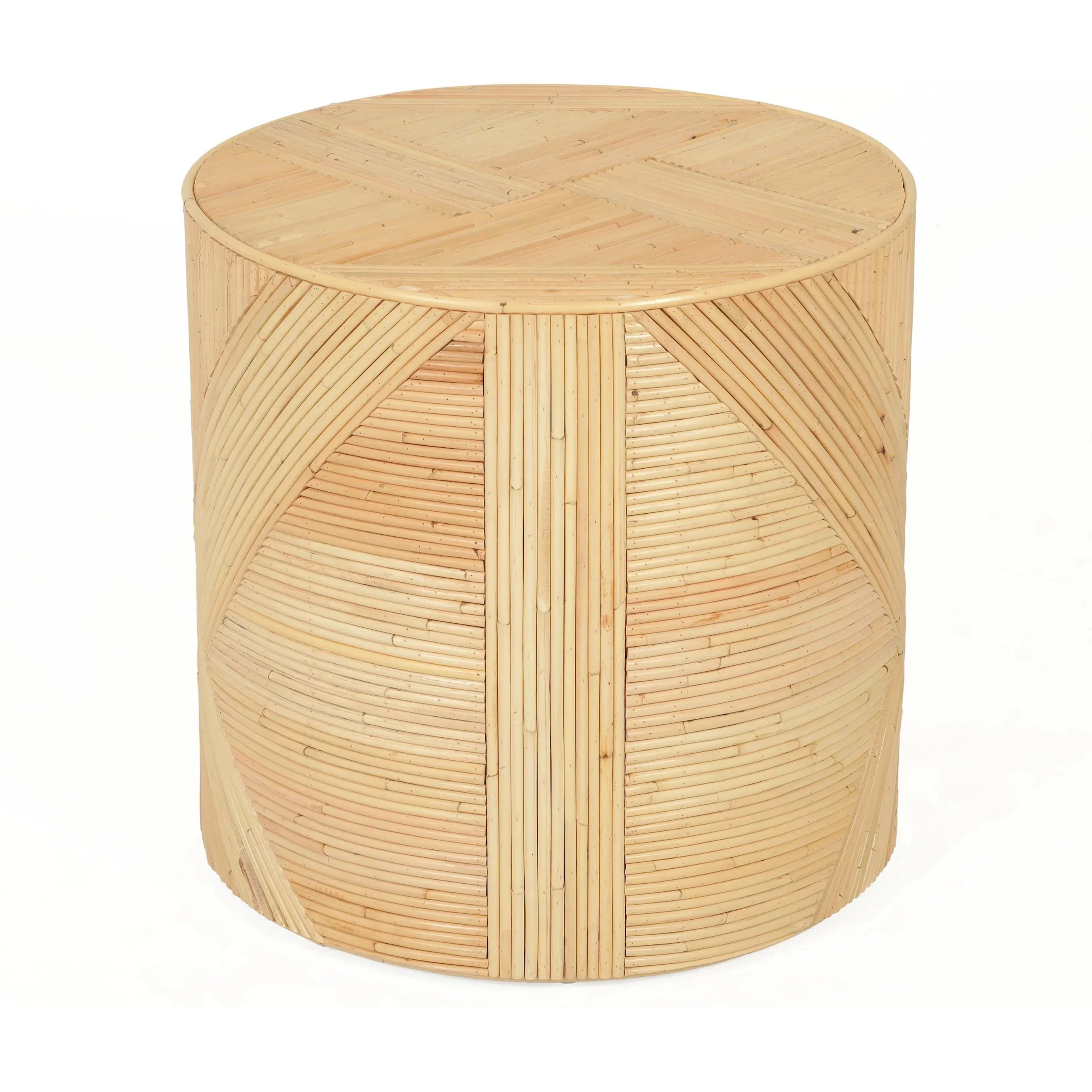 Matea Rattan Cross Side Table