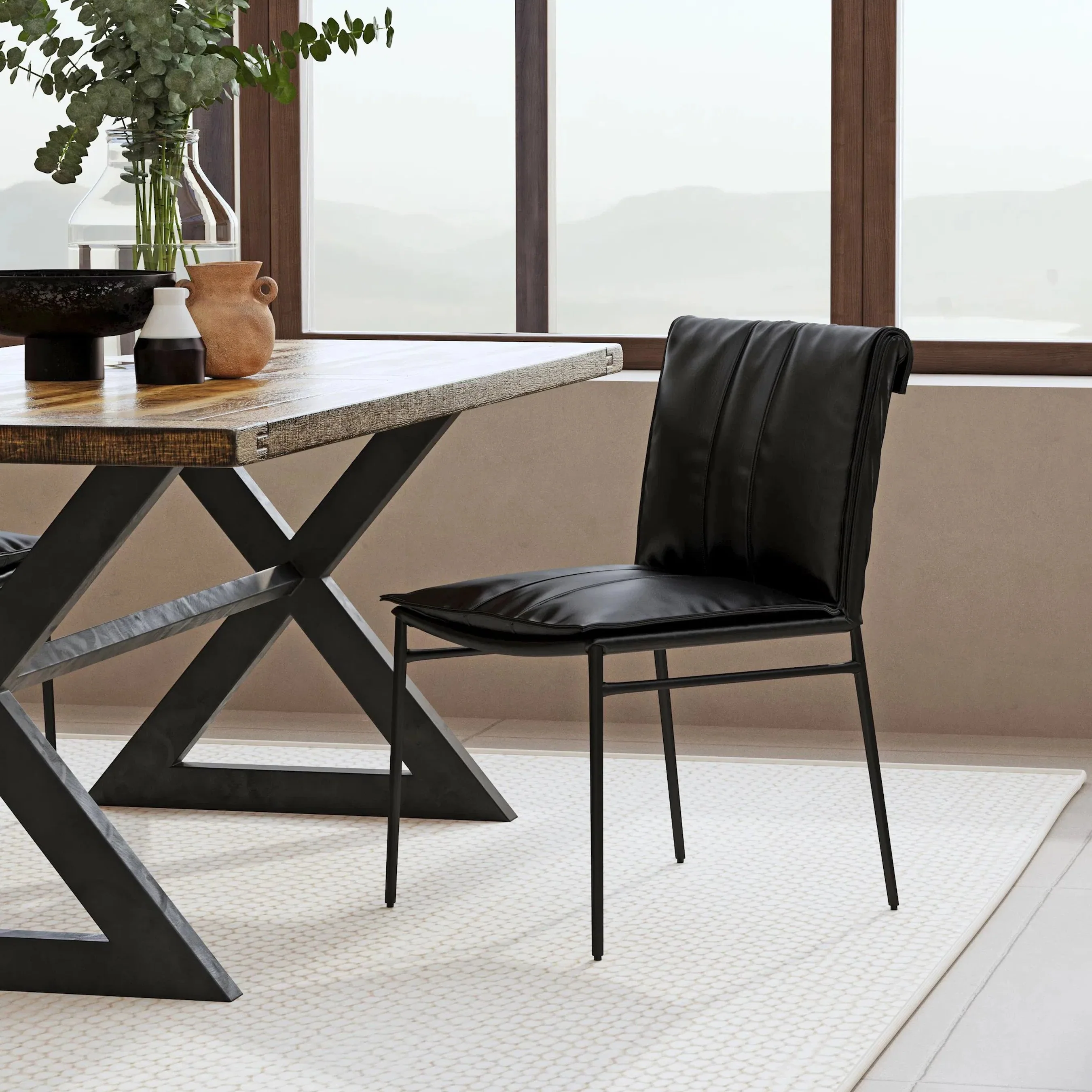 Mayer Genuine Leather Dining Chair (Set of 2) - Image 14