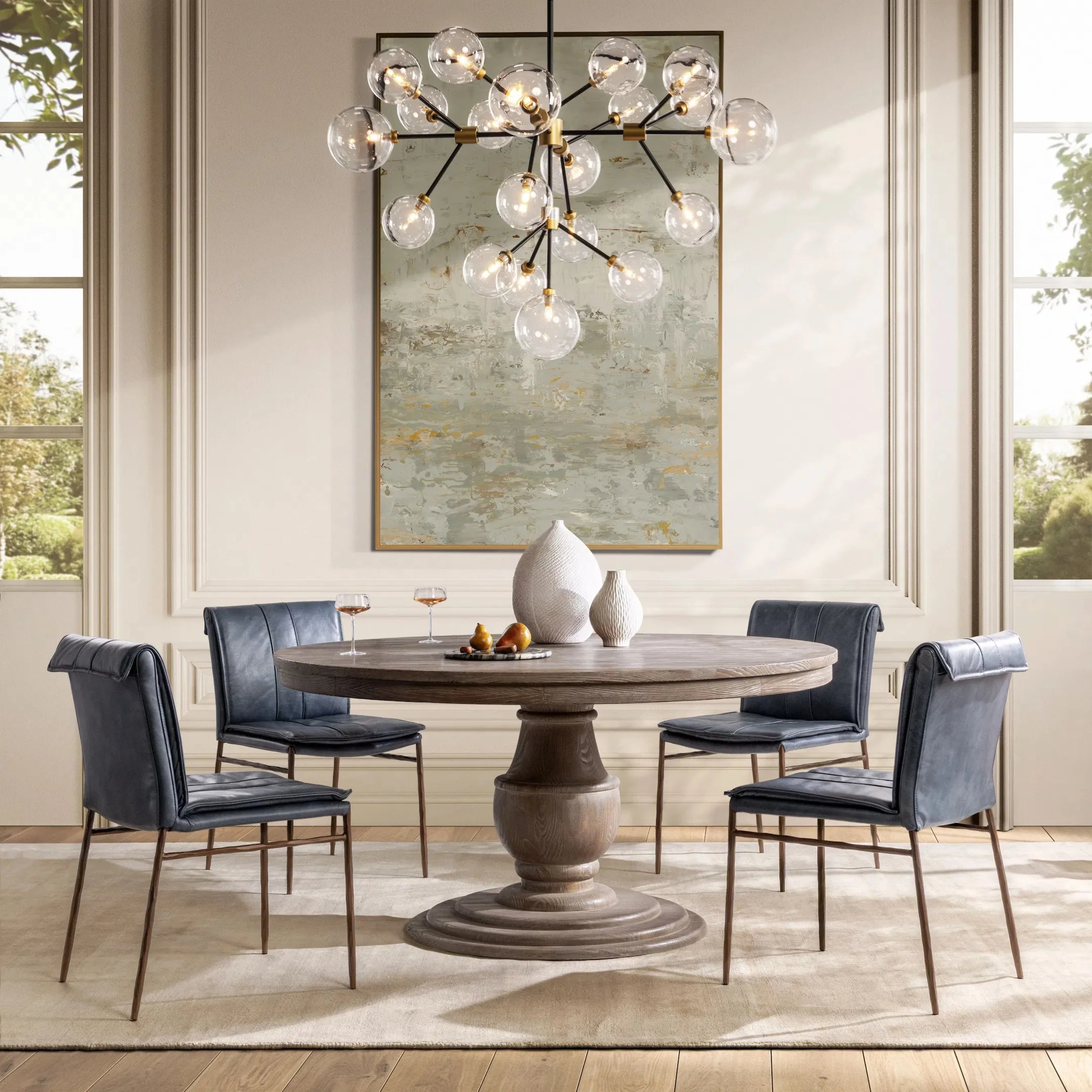 Mayer Top Grain Leather Dining Chair (Set of 2) - Image 7