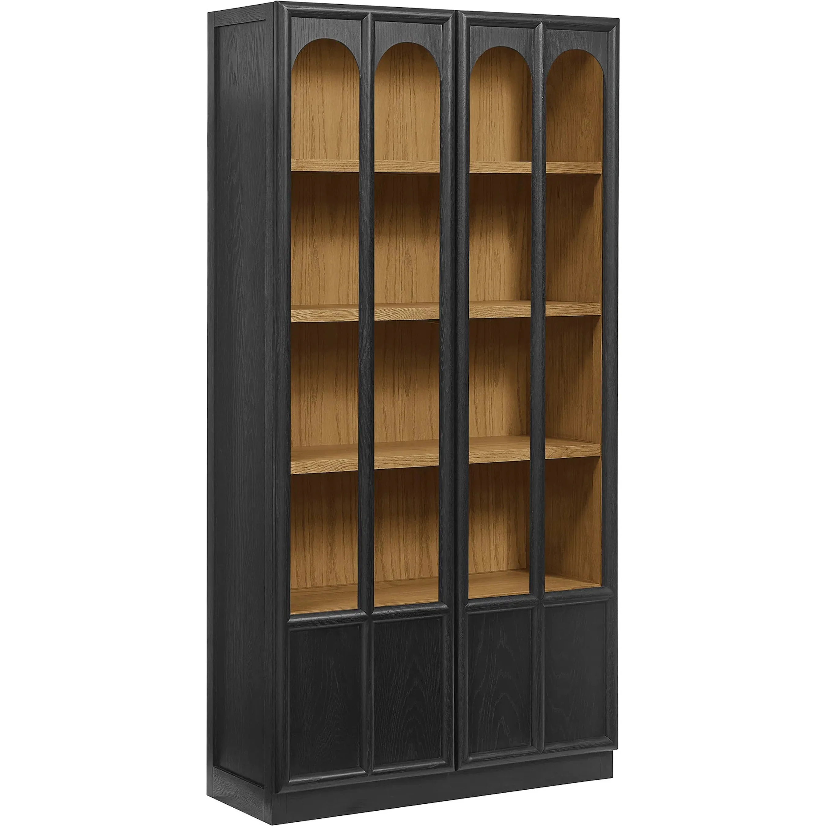 McCreary Solid Wood and Glass Display Cabinet