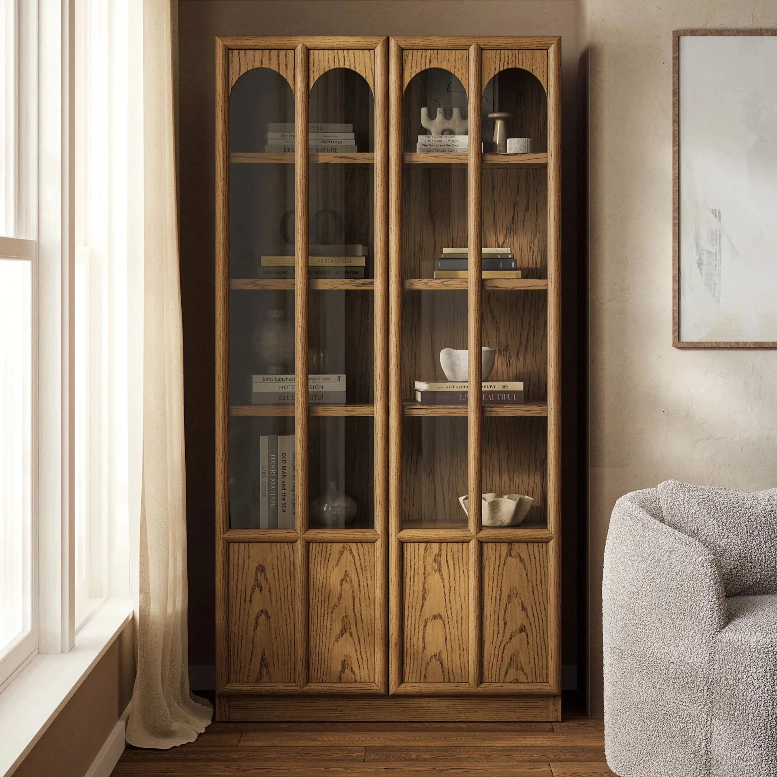 McCreary Solid Wood and Glass Display Cabinet - Image 14