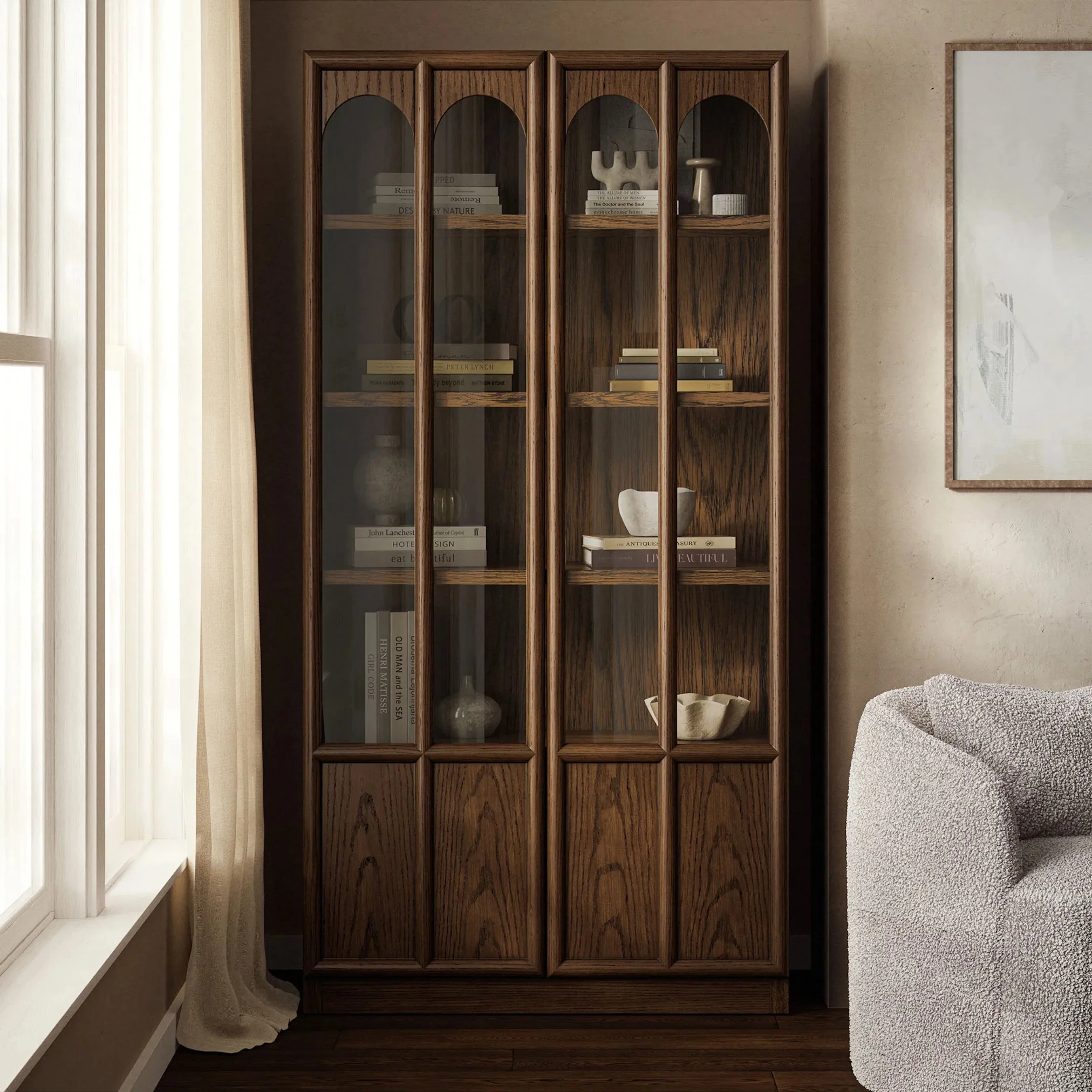 McCreary Solid Wood and Glass Display Cabinet - Image 15