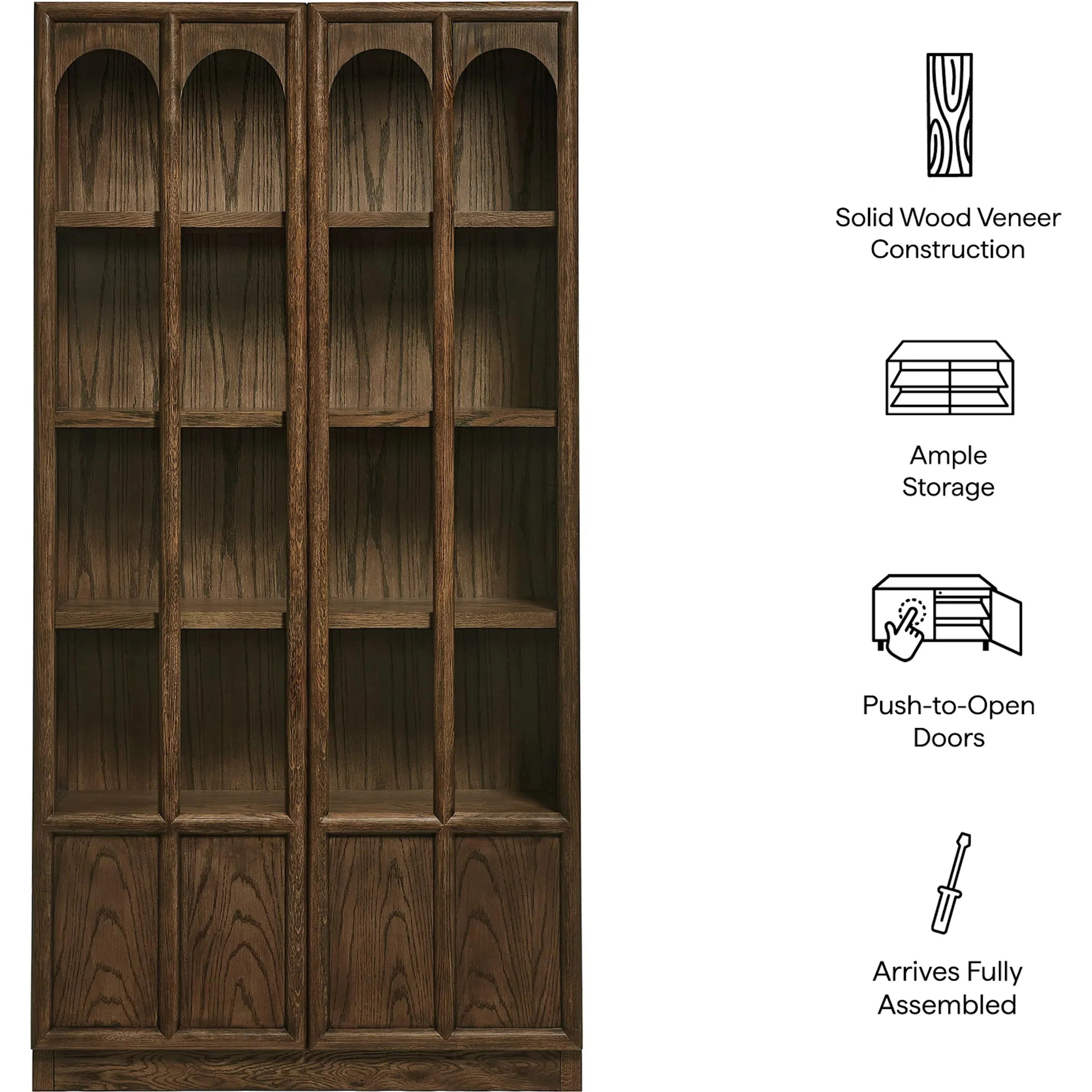 McCreary Solid Wood and Glass Display Cabinet - Image 8