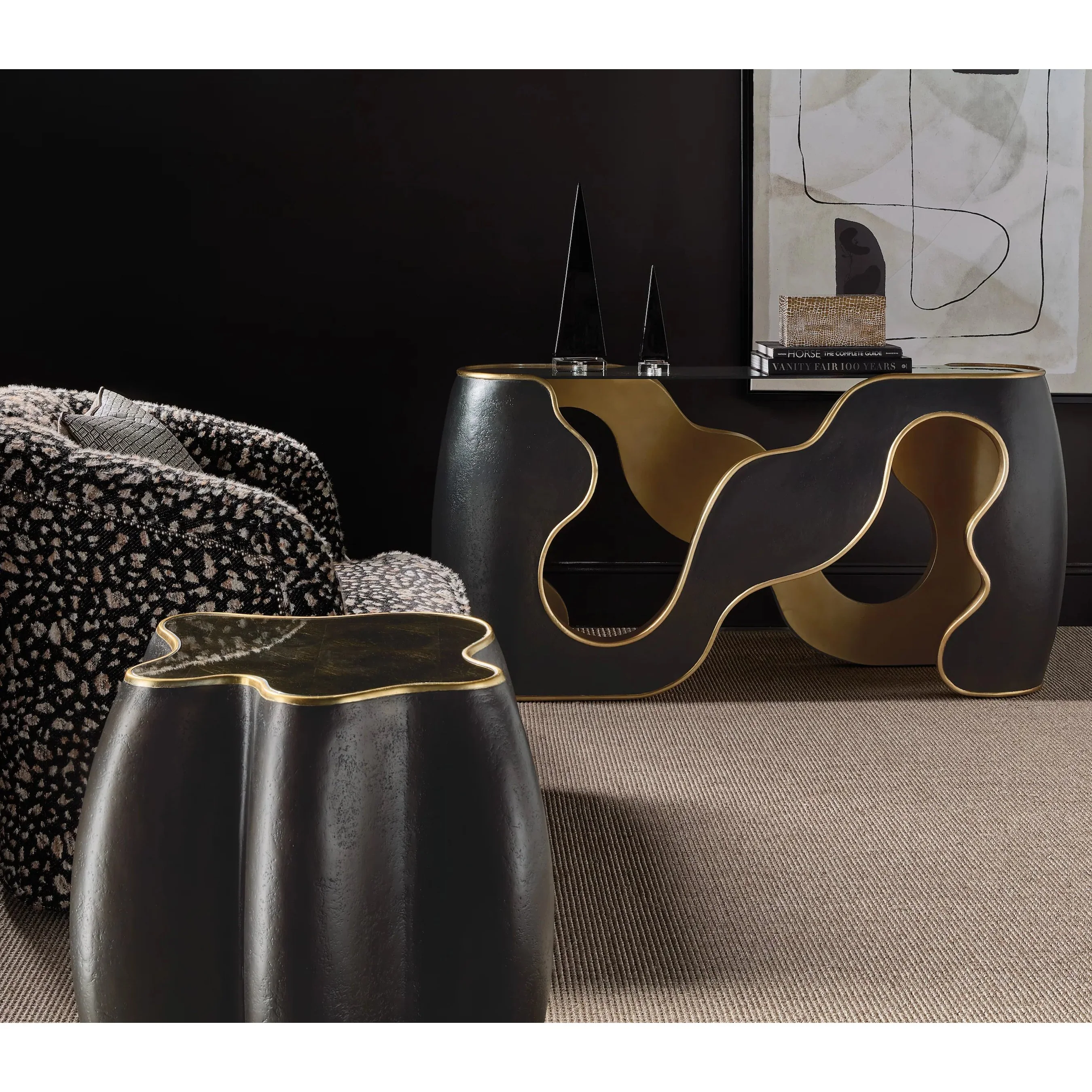 Melange Even and Flow Round End Table - Image 4