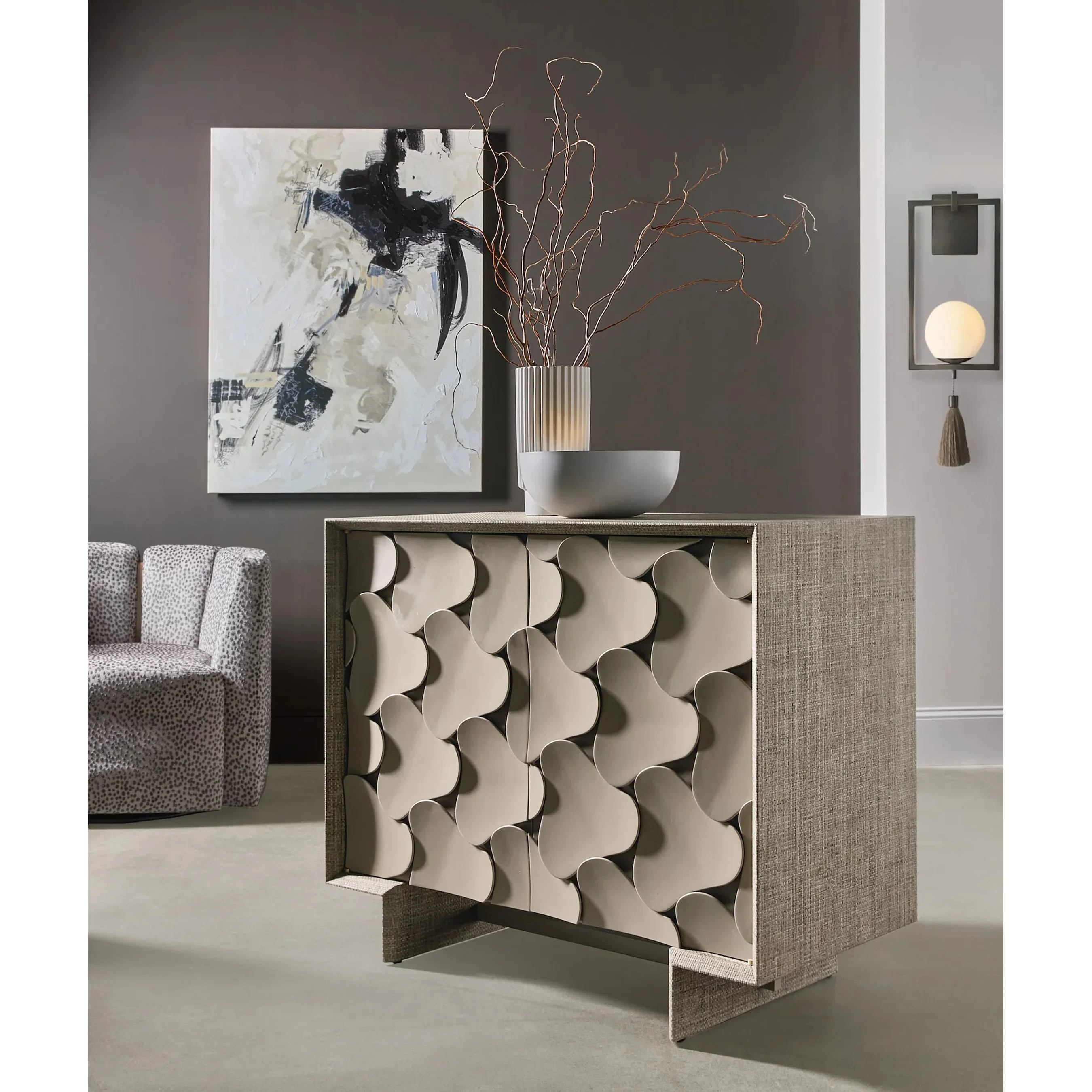 Melange Pinwheel Hall Chest - Image 4