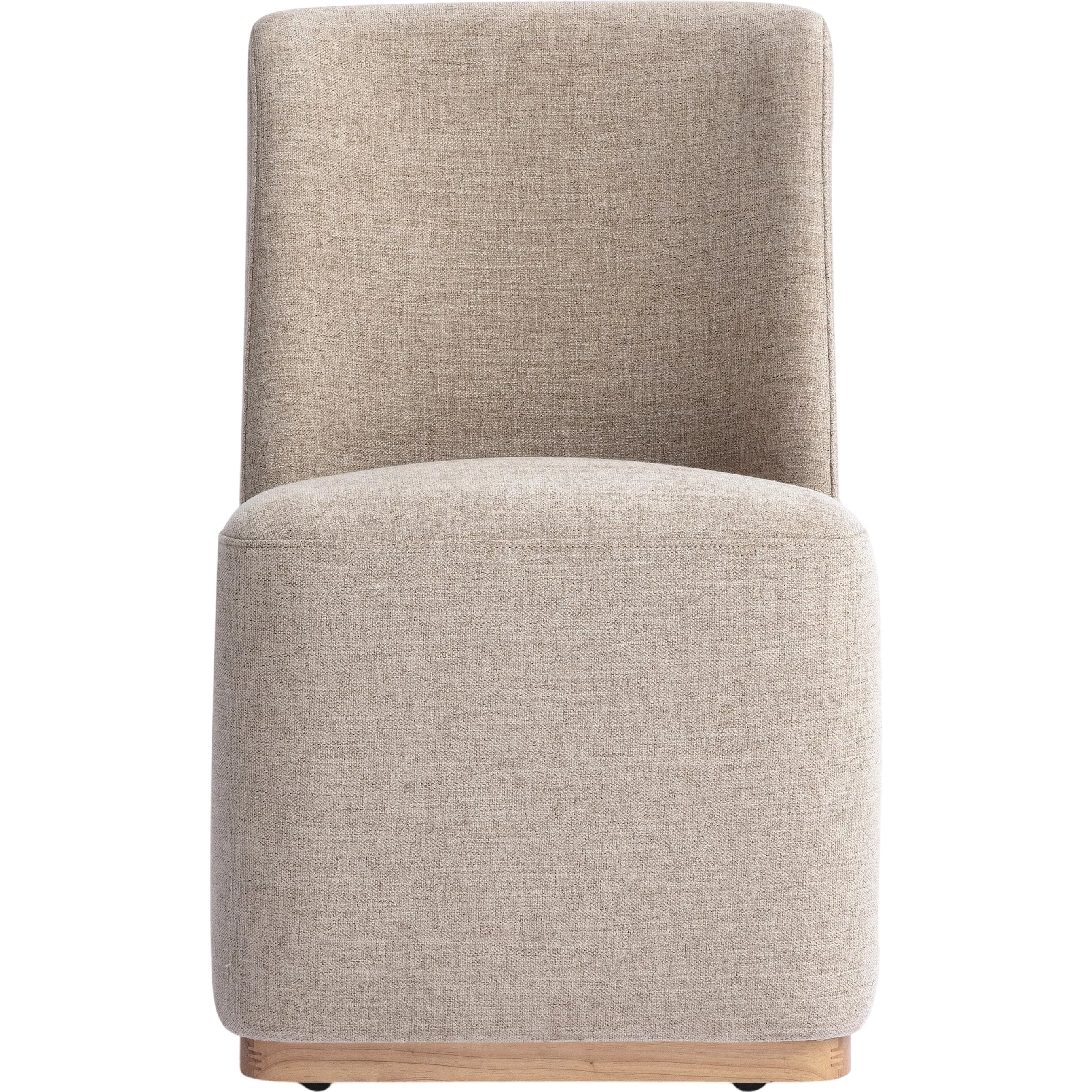 Melissa Performance Fabric Rolling Dining Chair - Image 2