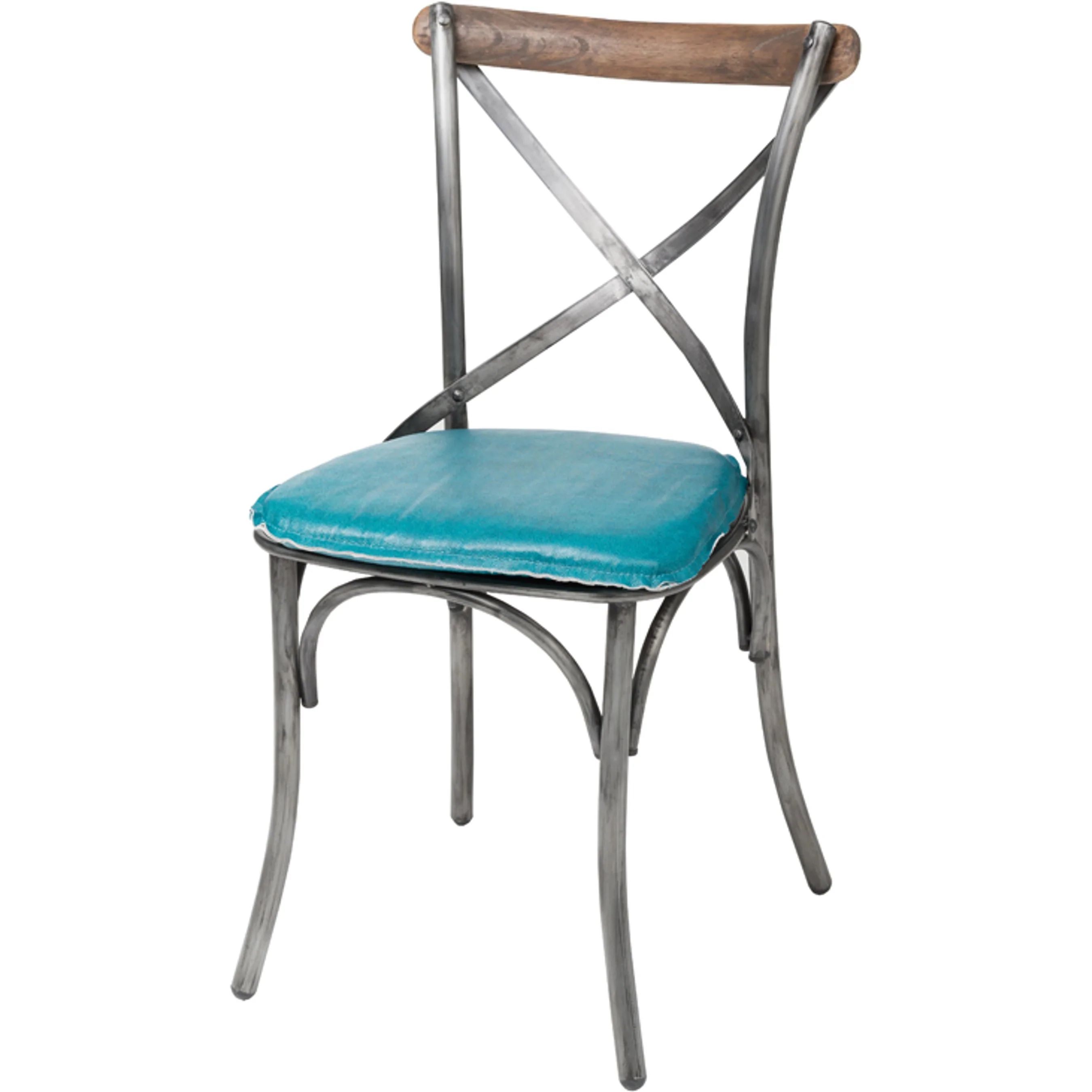 Metal Crossback Chair - Image 3