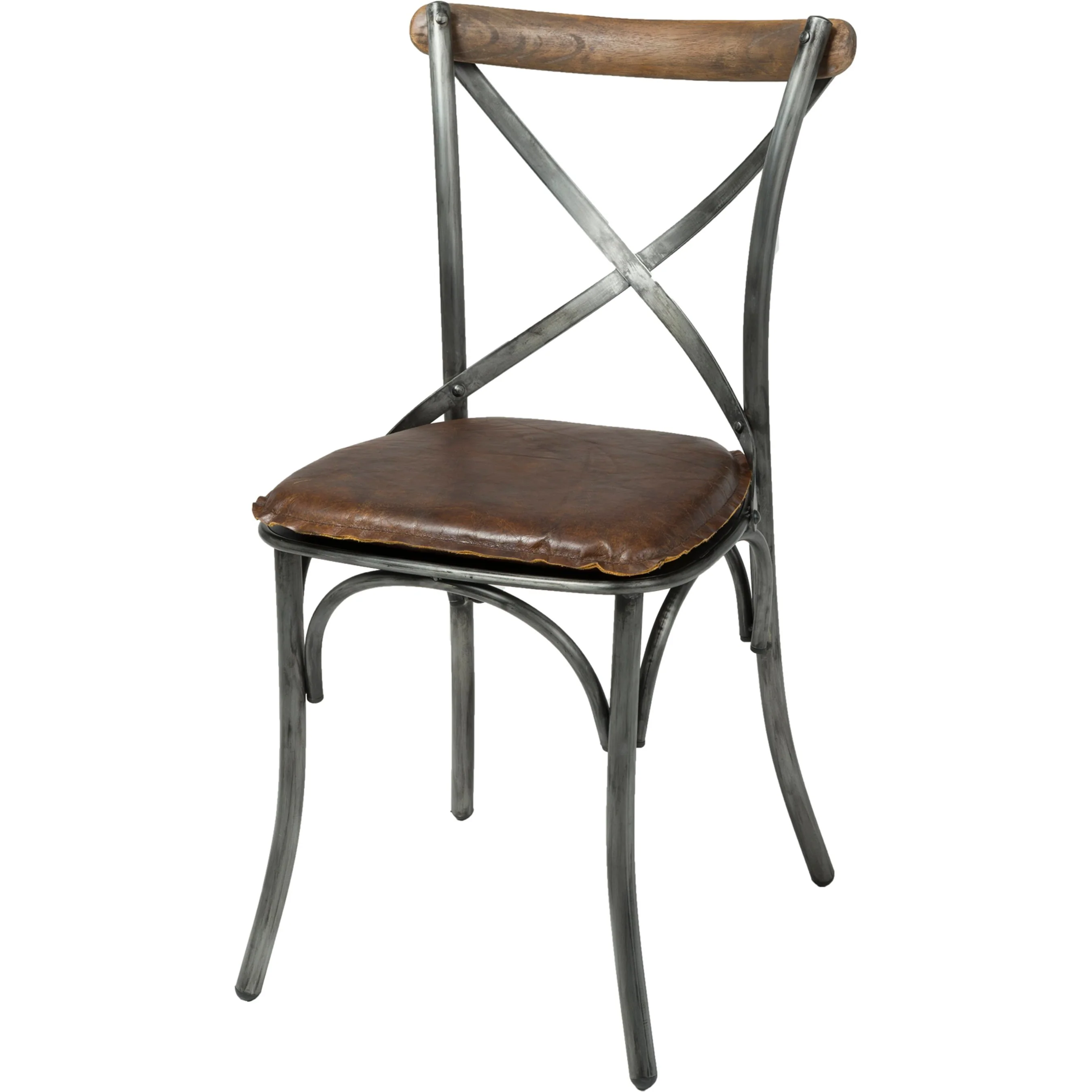 Metal Crossback Chair - Image 4