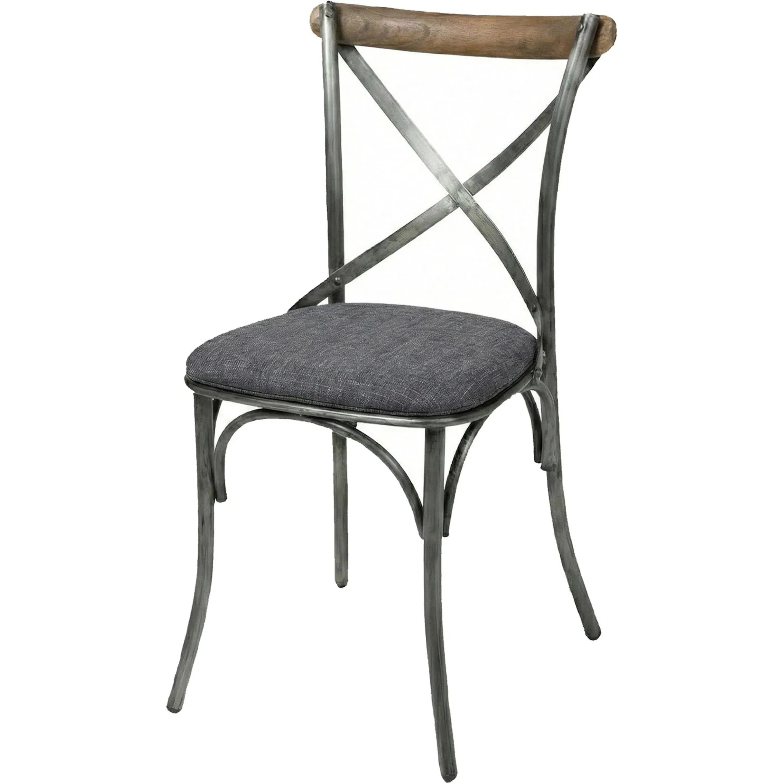 Metal Crossback Chair (Set of 2) - Image 2