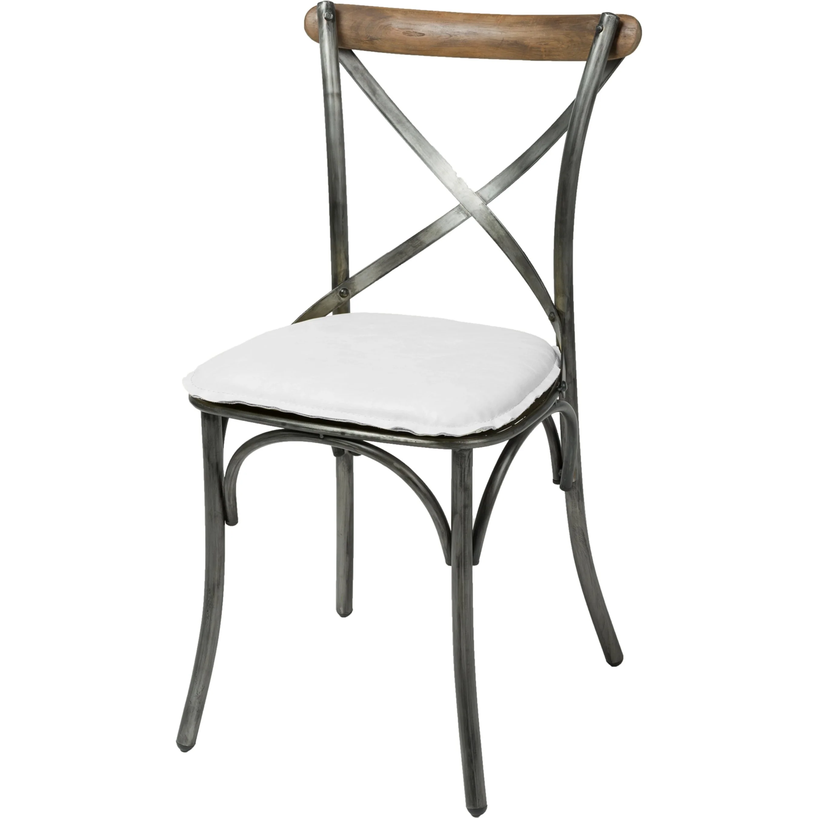 Metal Crossback Leather Seat Cushion - Image 6