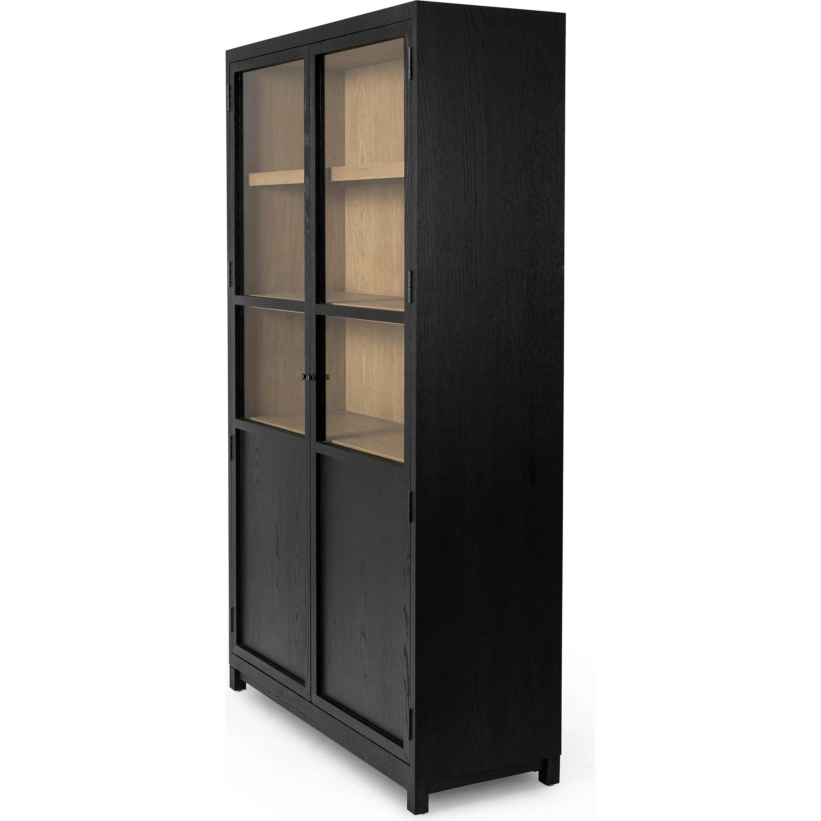 Millie Panel & Glass Door Cabinet - Image 2