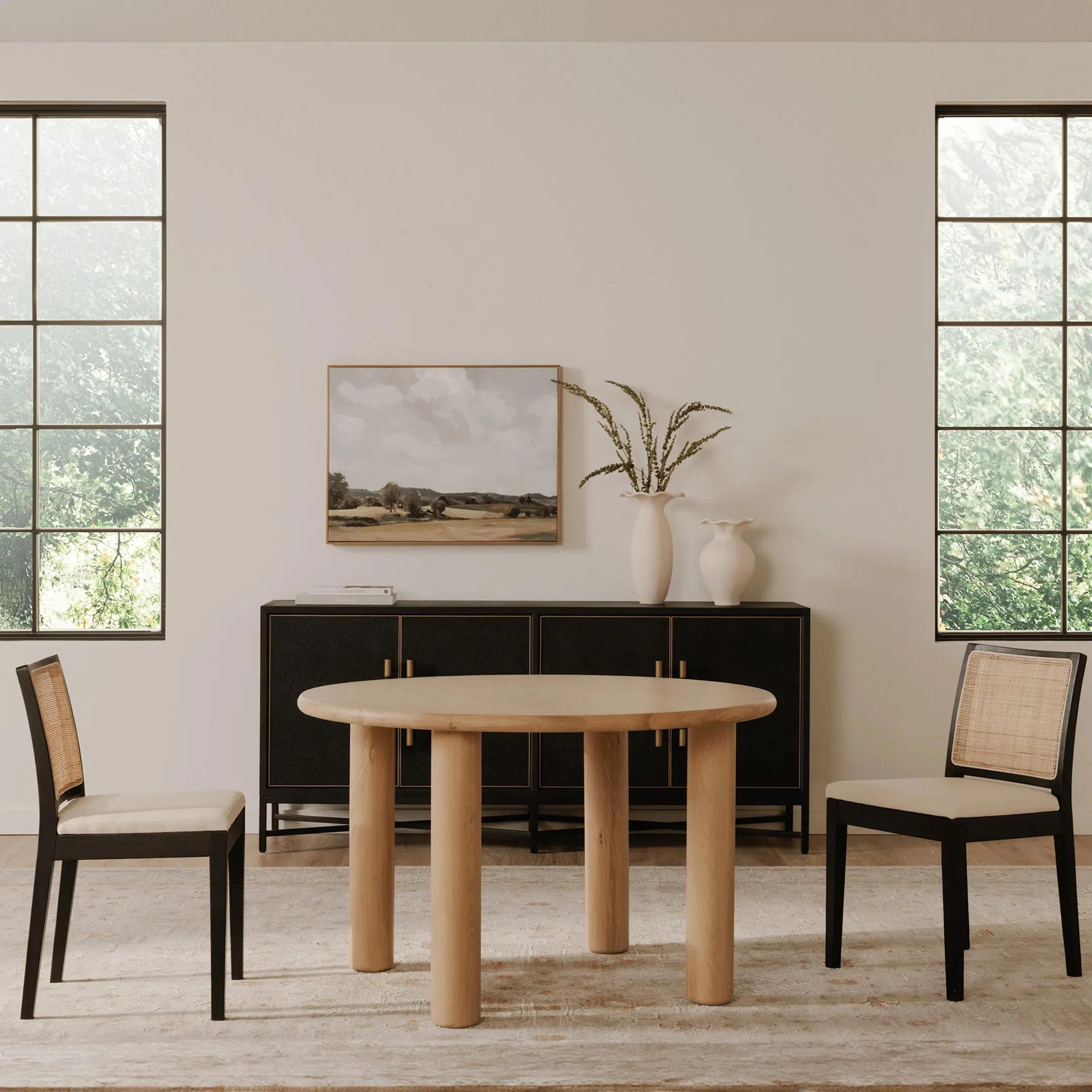 Milo Round Dining Table Oak - Image 3