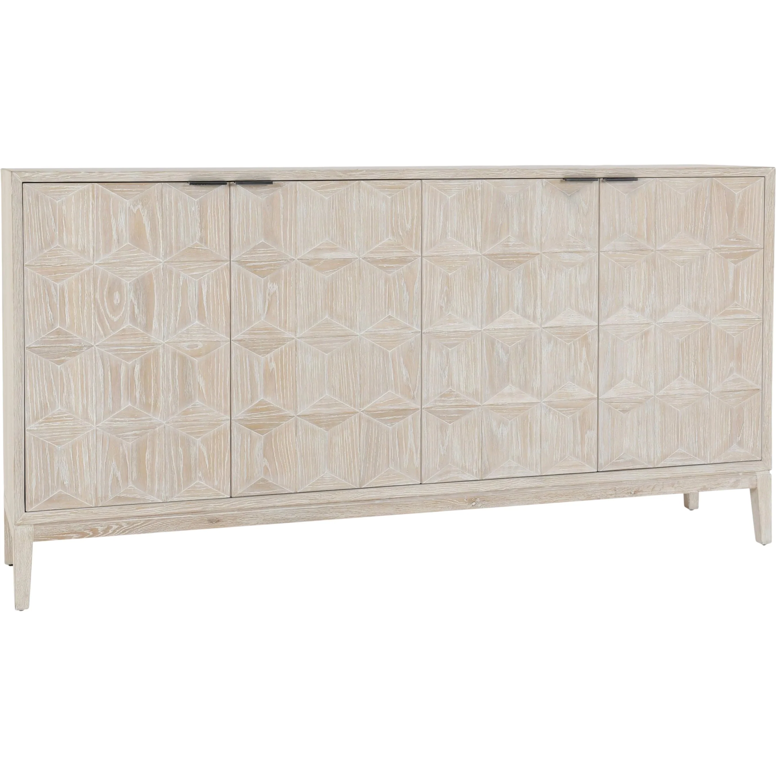 Mira 78" Oak Wood White Buffet