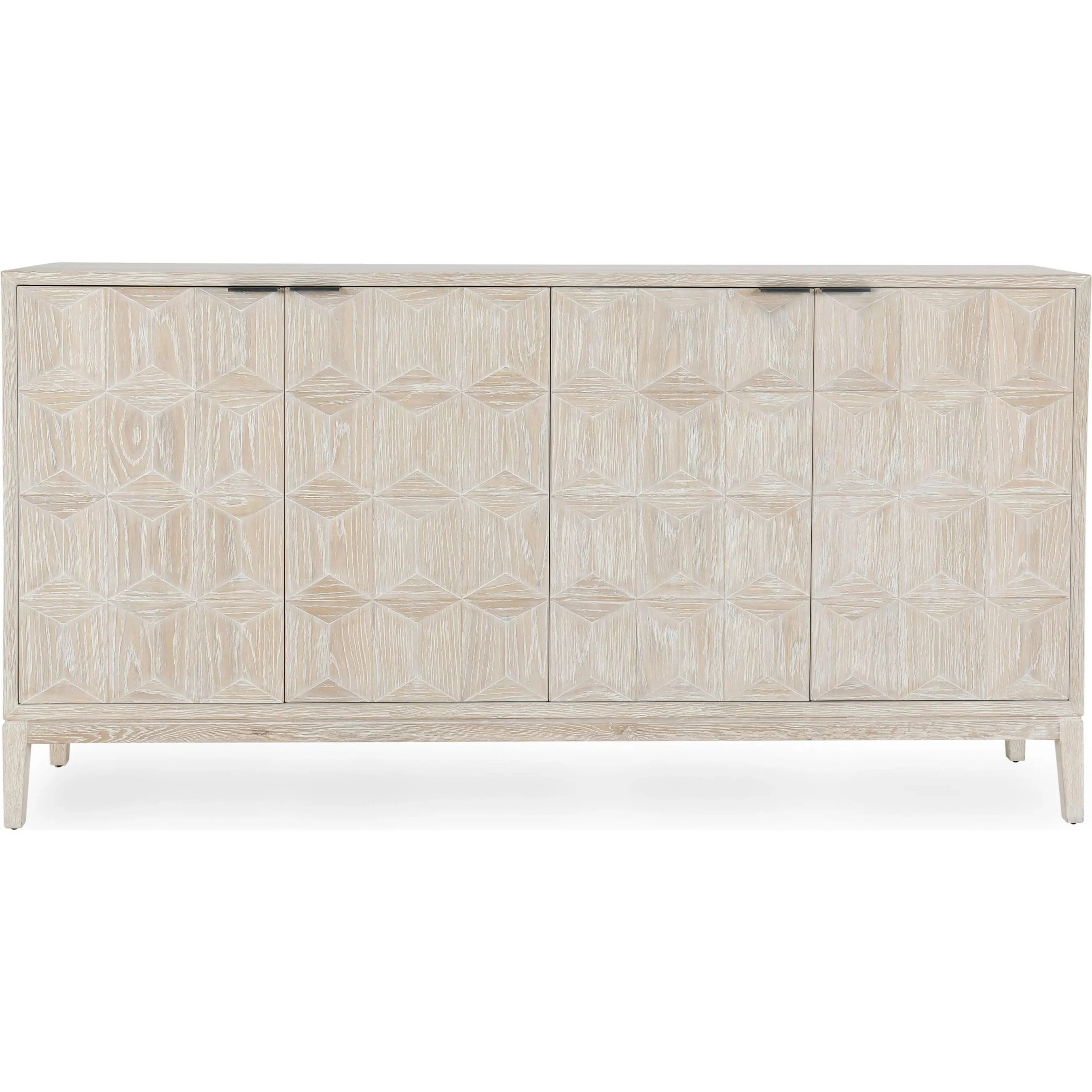 Mira 78" Oak Wood White Buffet - Image 3