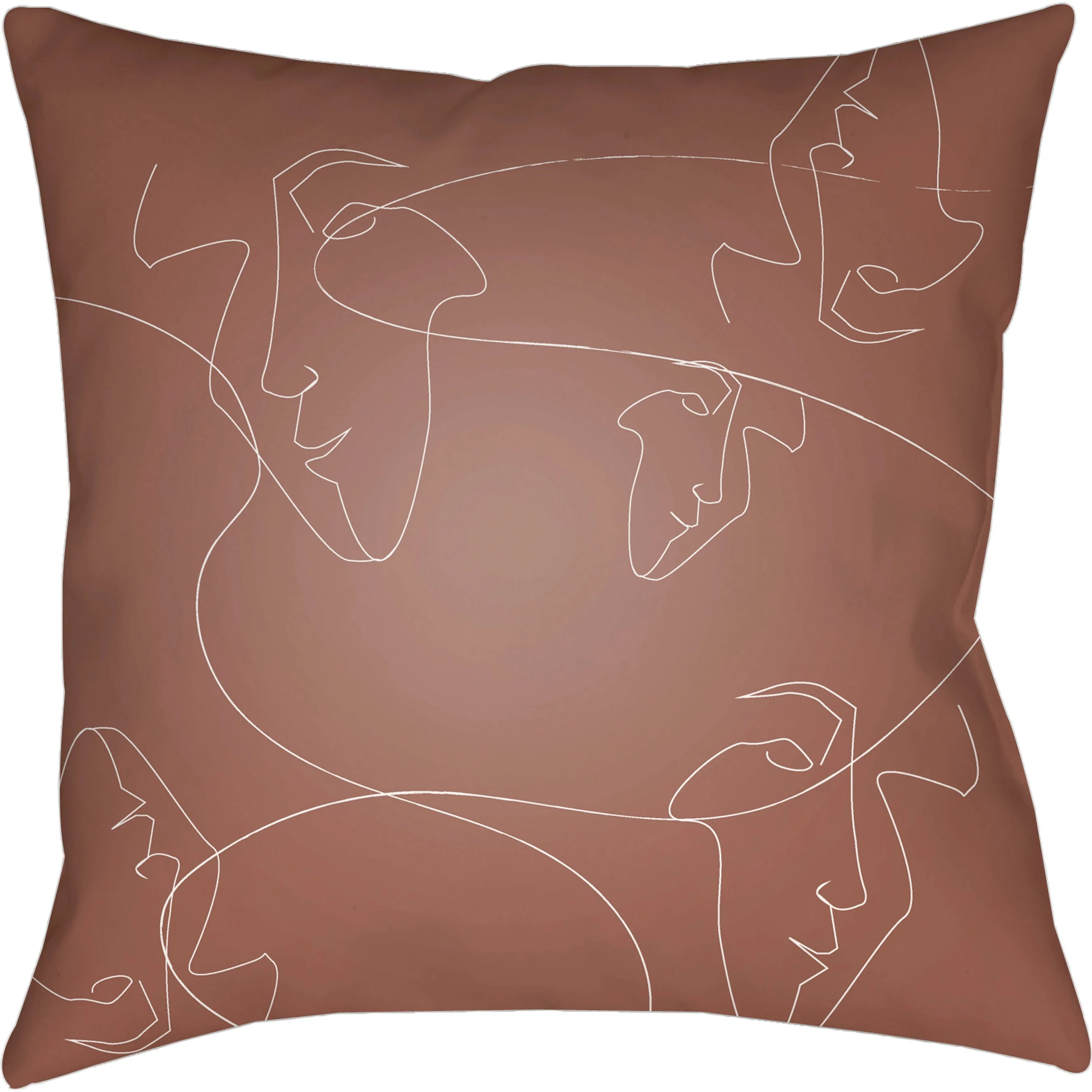 Modern Faces Indoor/Outdoor Pillow - Image 2