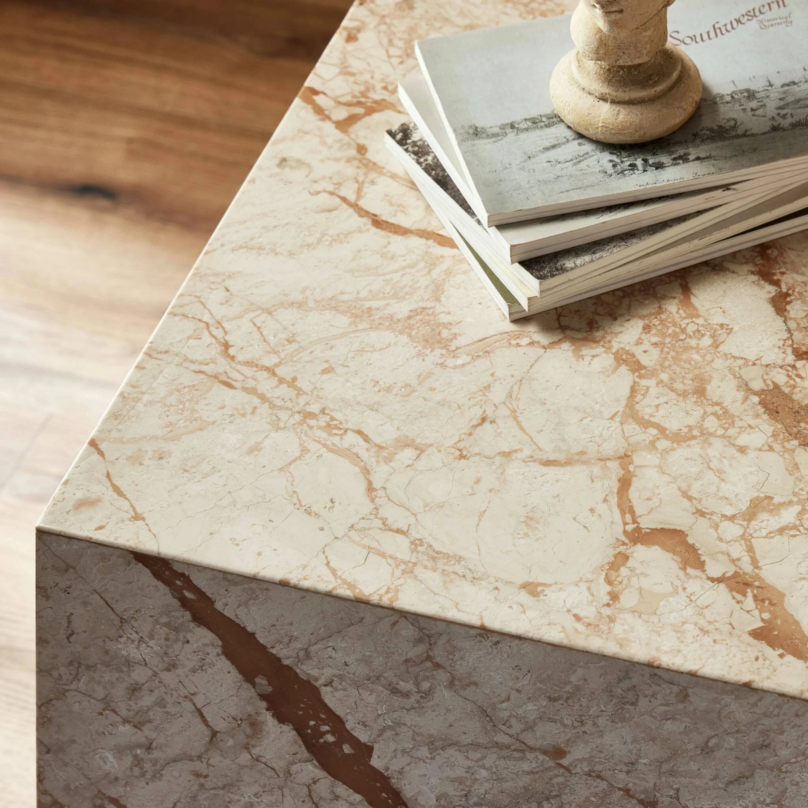 Modern Marble Plinth End Table - Image 16